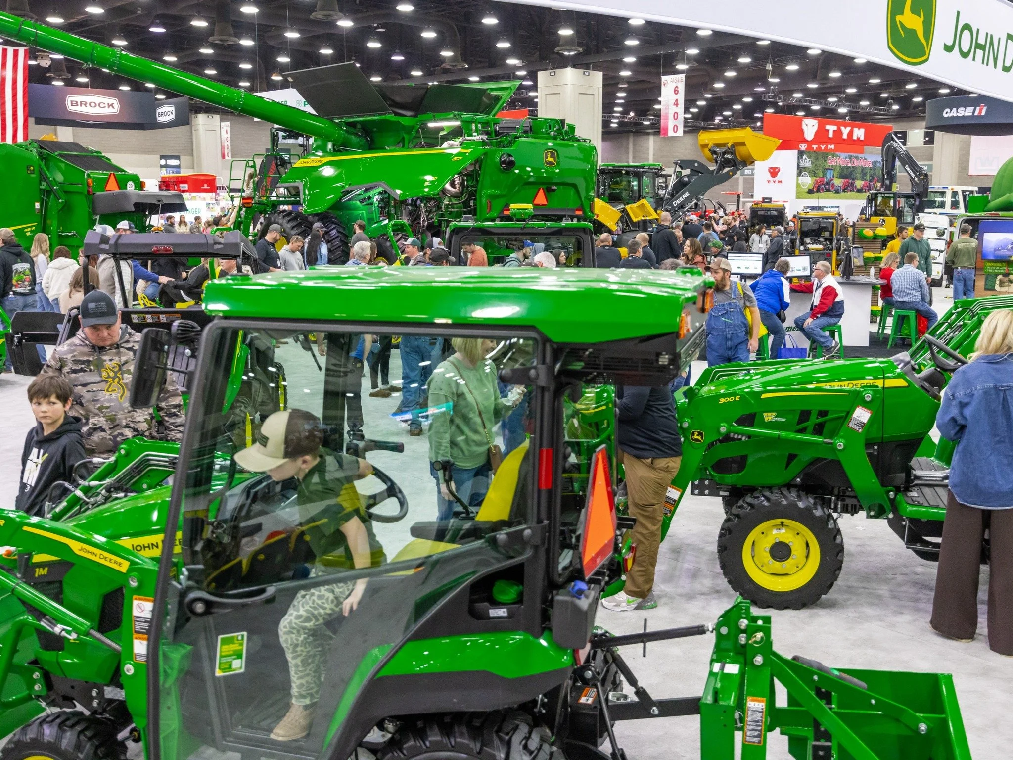 Tractors at national farm machinery show. image from NFMS facebook 
