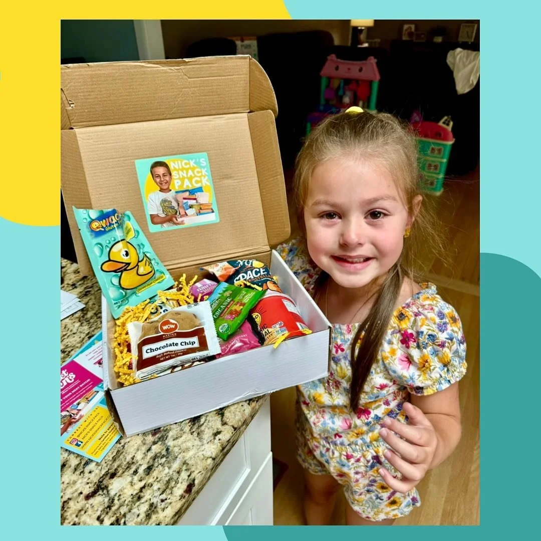 It touched our hearts when we received this sweet photo of a happy Snack Pack recipient. Her mom said that the first snack that she opened were the Qwackers. As soon as she tried them, she started crying and said that she’s just so happy that s
