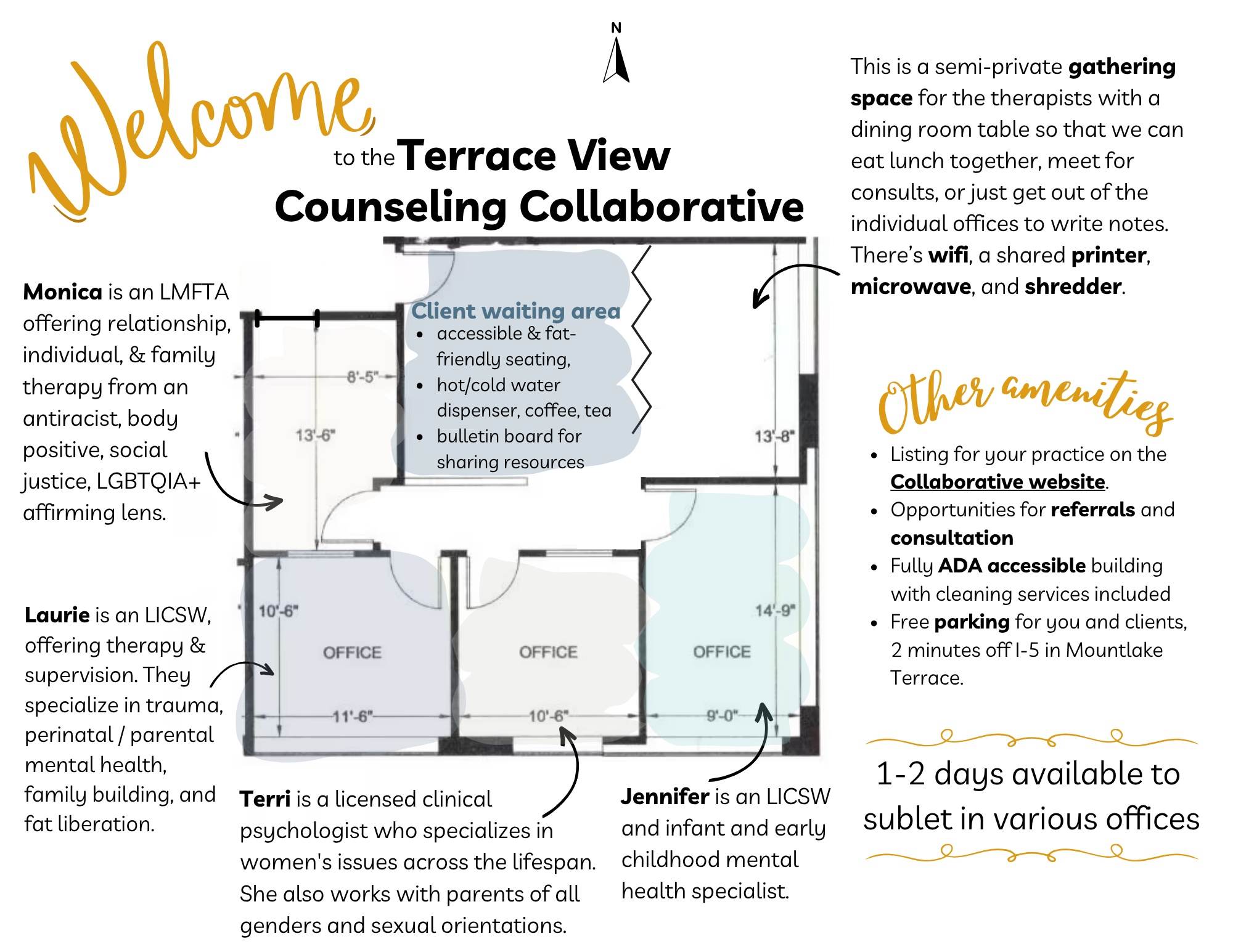 Floorplan Image Description — Terrace View Counseling Collaborative