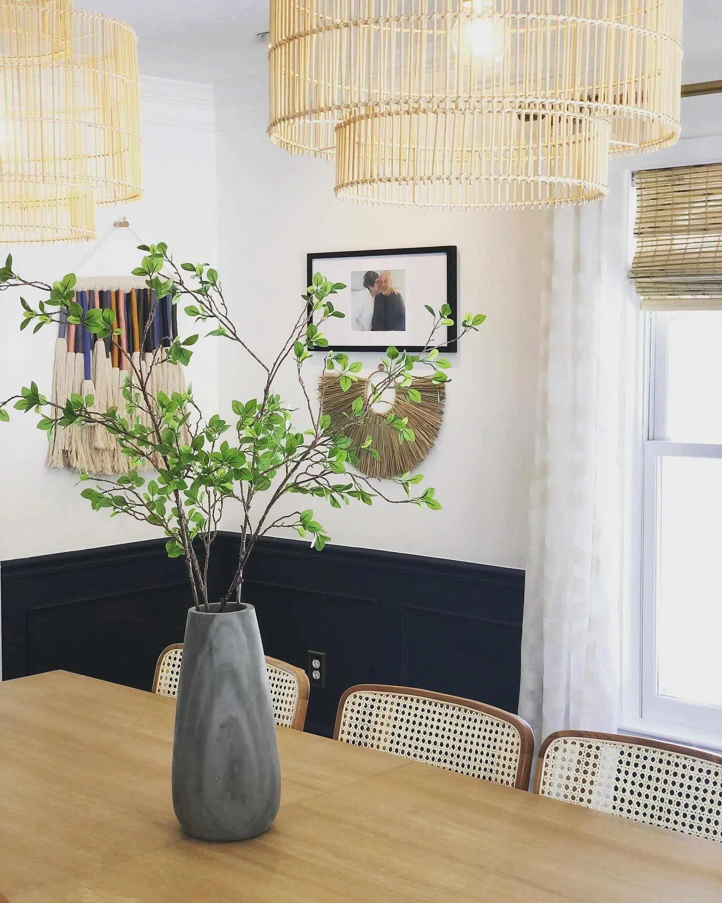Double chandeliers for the win  @leannefordinteriors for @crateandbarrel - 2 big guys but bright and airy!