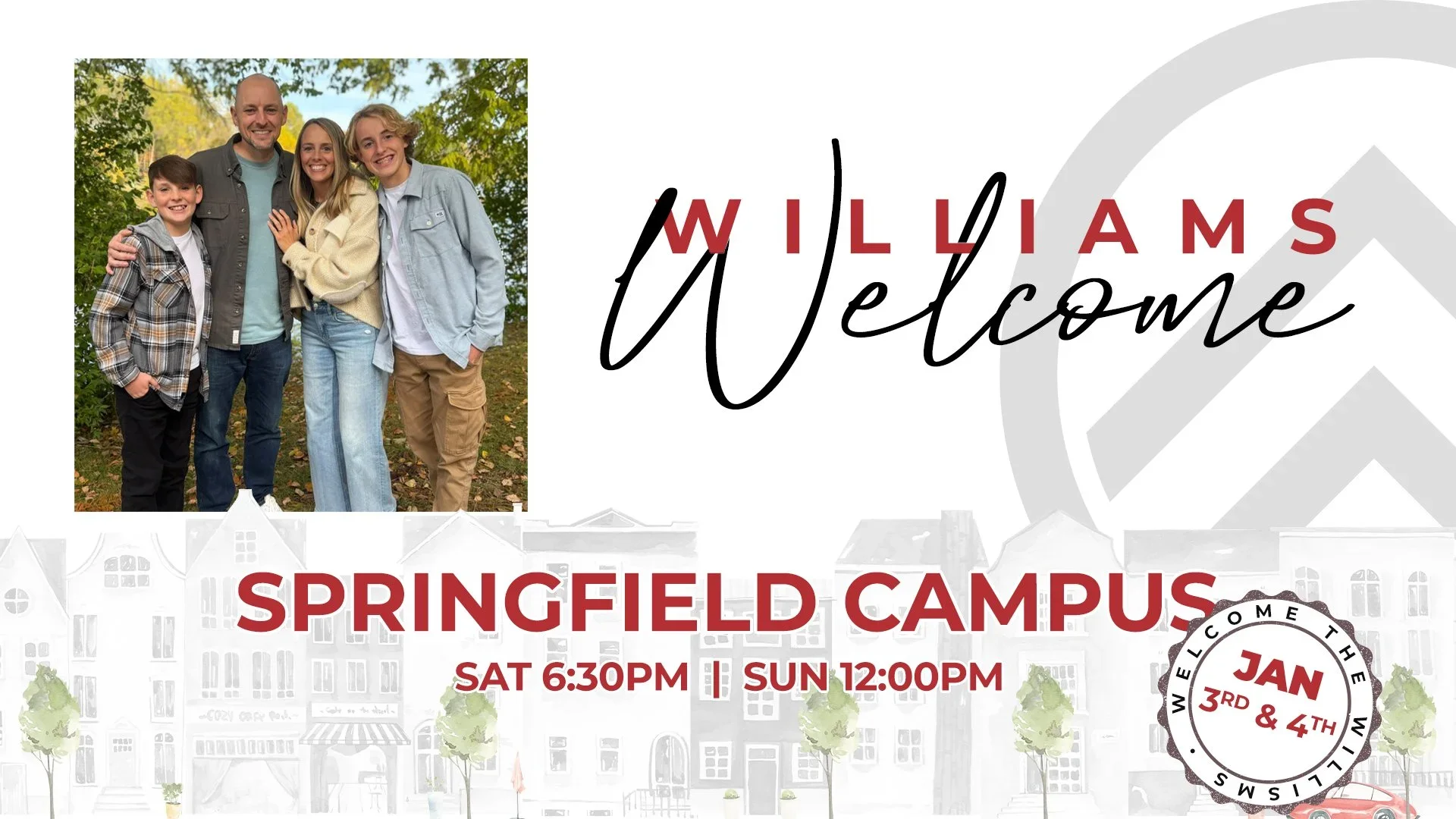 Williams Welcome - Springfield Saturday