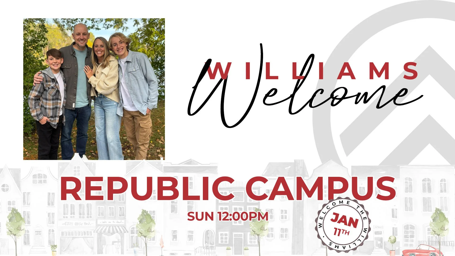 Williams Welcome - Republic Sunday