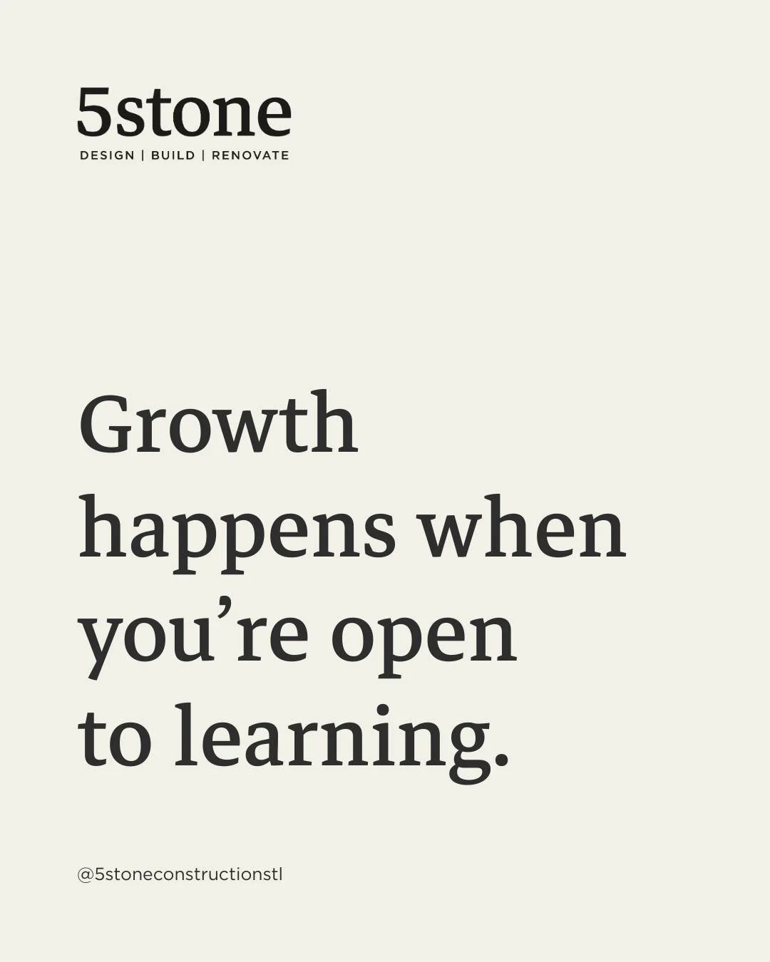 Our core values say a lot about who we are and how we work. A willingness to learn sits at the top of our list, because staying open is how we grow, adapt, and deliver better for every client we serve.
Get to know us at Experience5stone.com 

#busine