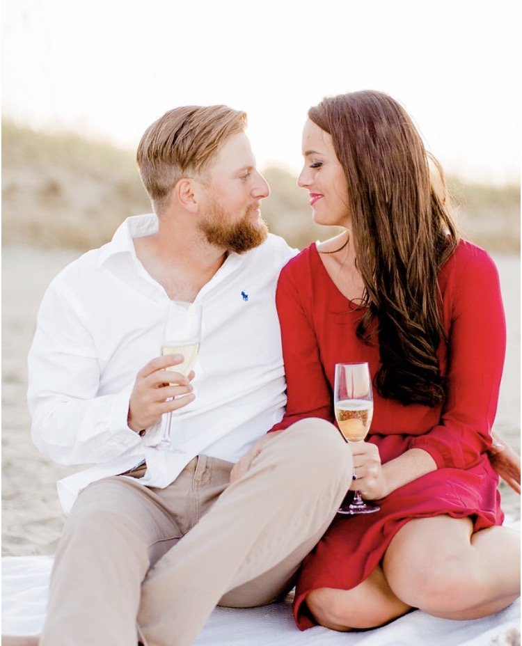Beach Engagement Session at Sunset