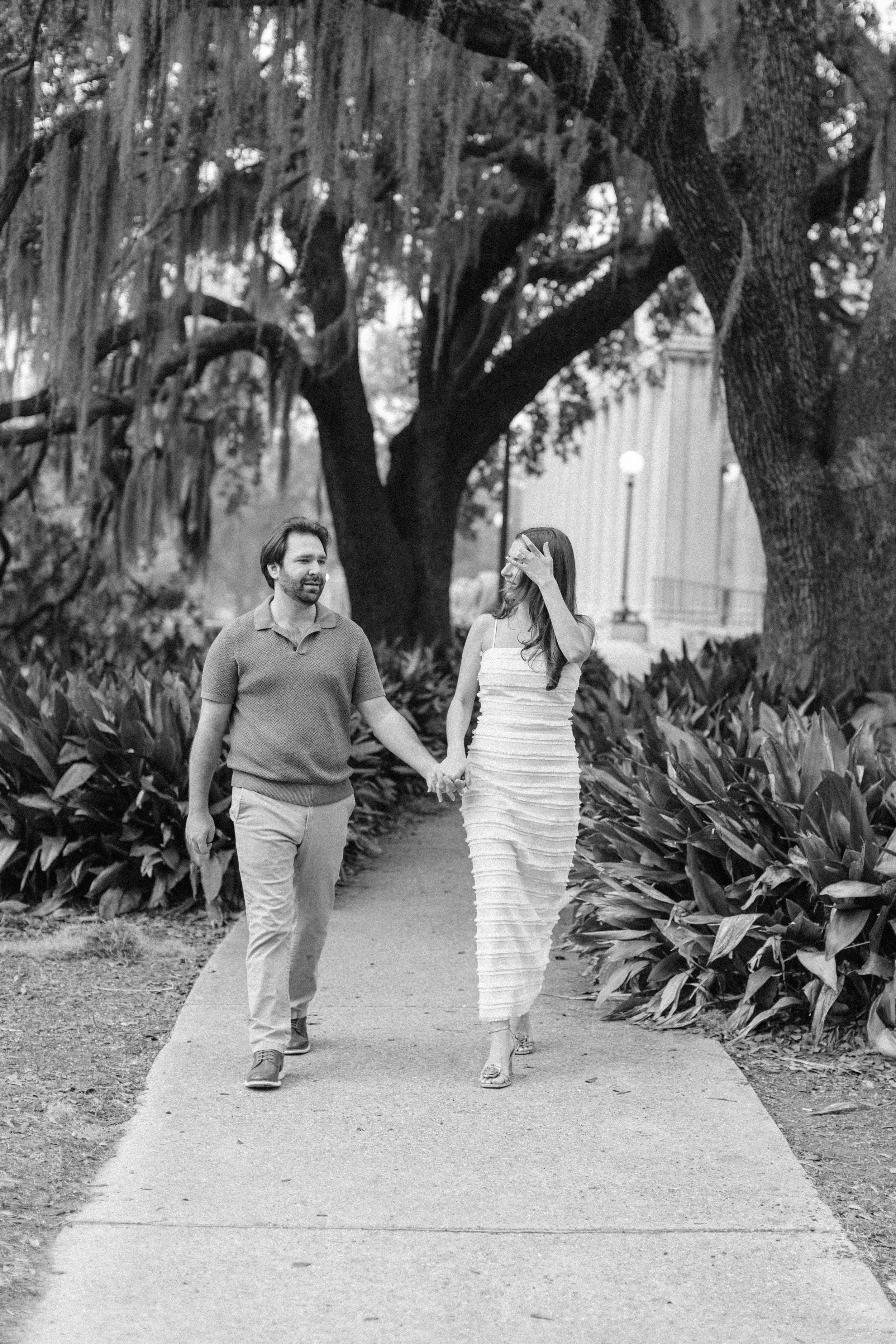 victoria and patrick’s new orleans city park engagement photos, baton rouge wedding photography
