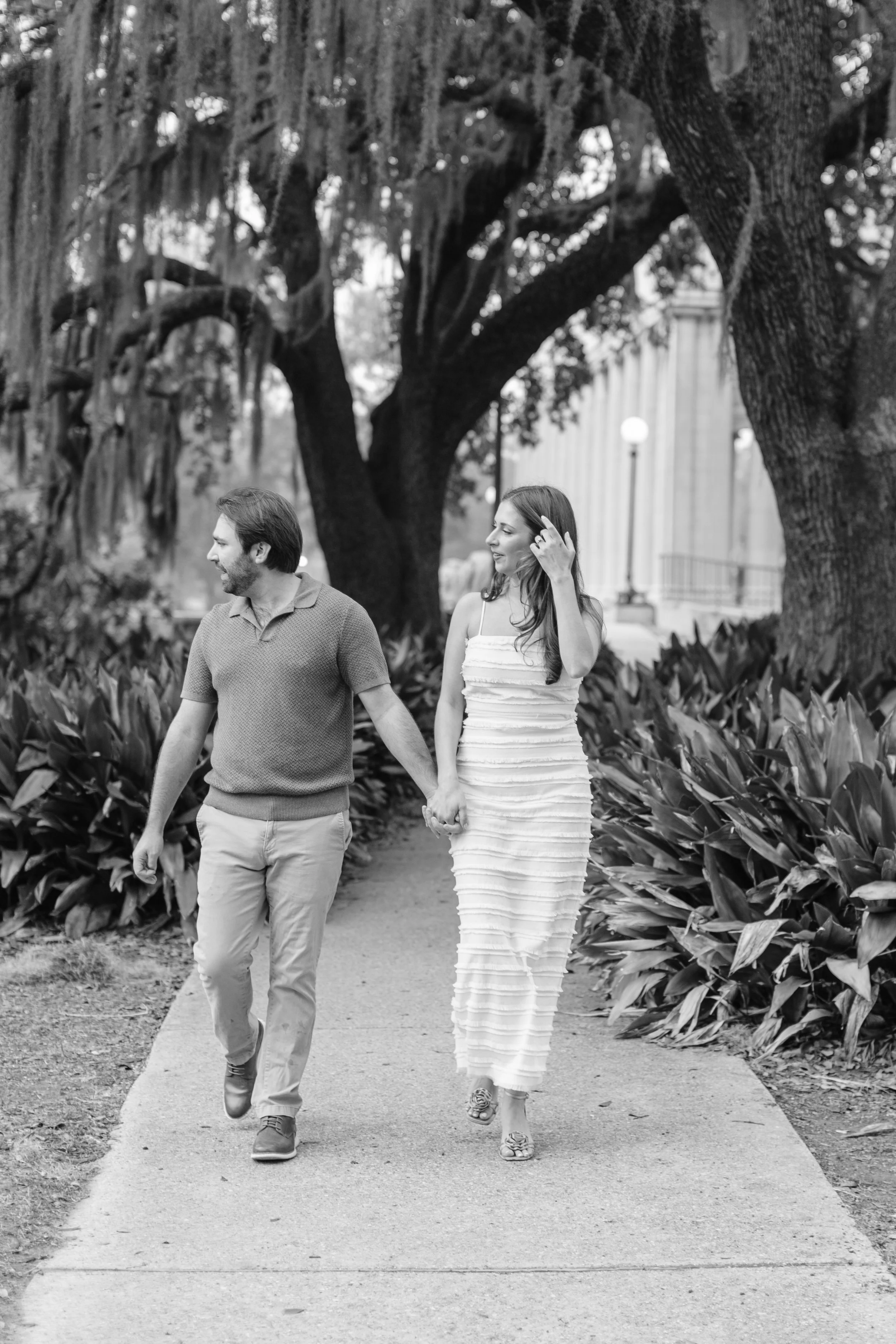 victoria and patrick’s new orleans city park engagement photos, baton rouge wedding photography