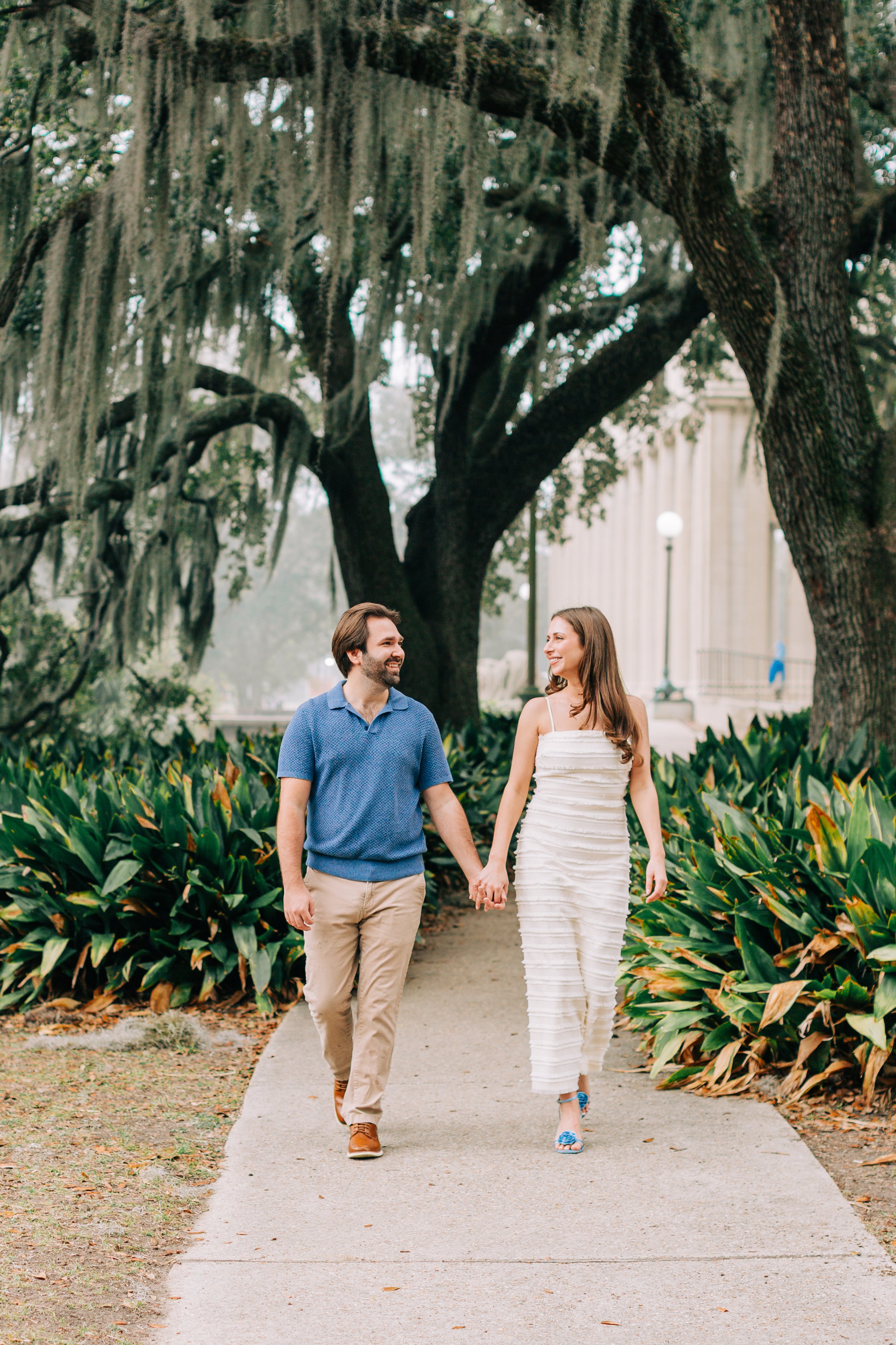 victoria and patrick’s new orleans city park engagement photos, baton rouge wedding photography