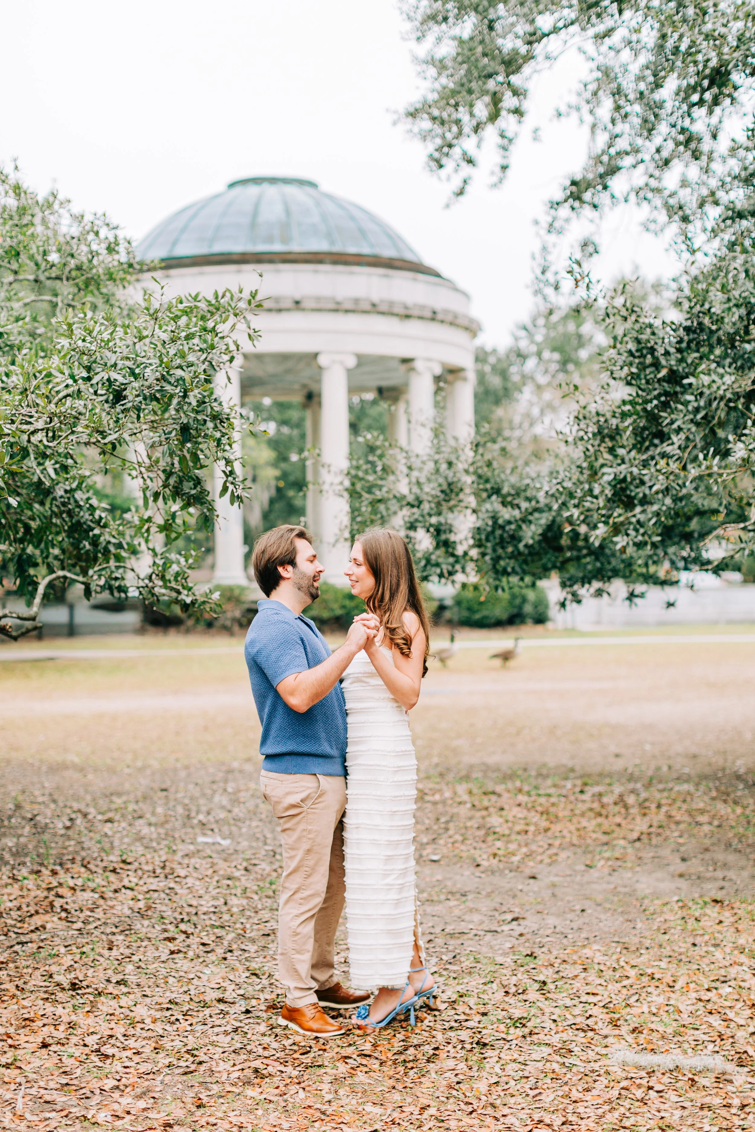 victoria and patrick’s new orleans city park engagement photos, couple dancing in city park engagement photos, baton rouge wedding photography, sarah shaw photography