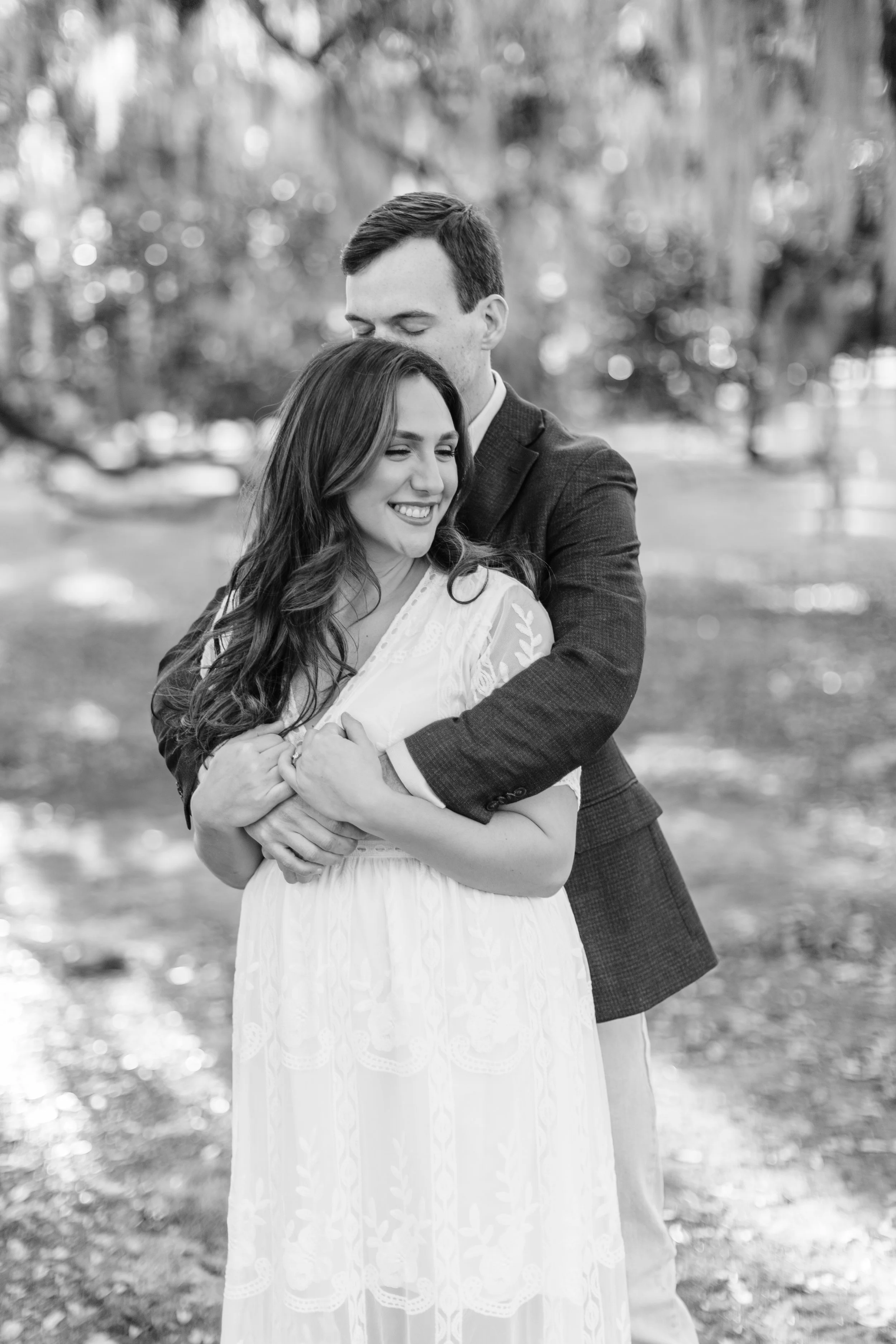 alee and ben’s sunset engagement photos at fontainebleau state park with sarah shaw photography, engagement photos under the mossy oak trees, new orleans engagement photography, baton rouge engagement
