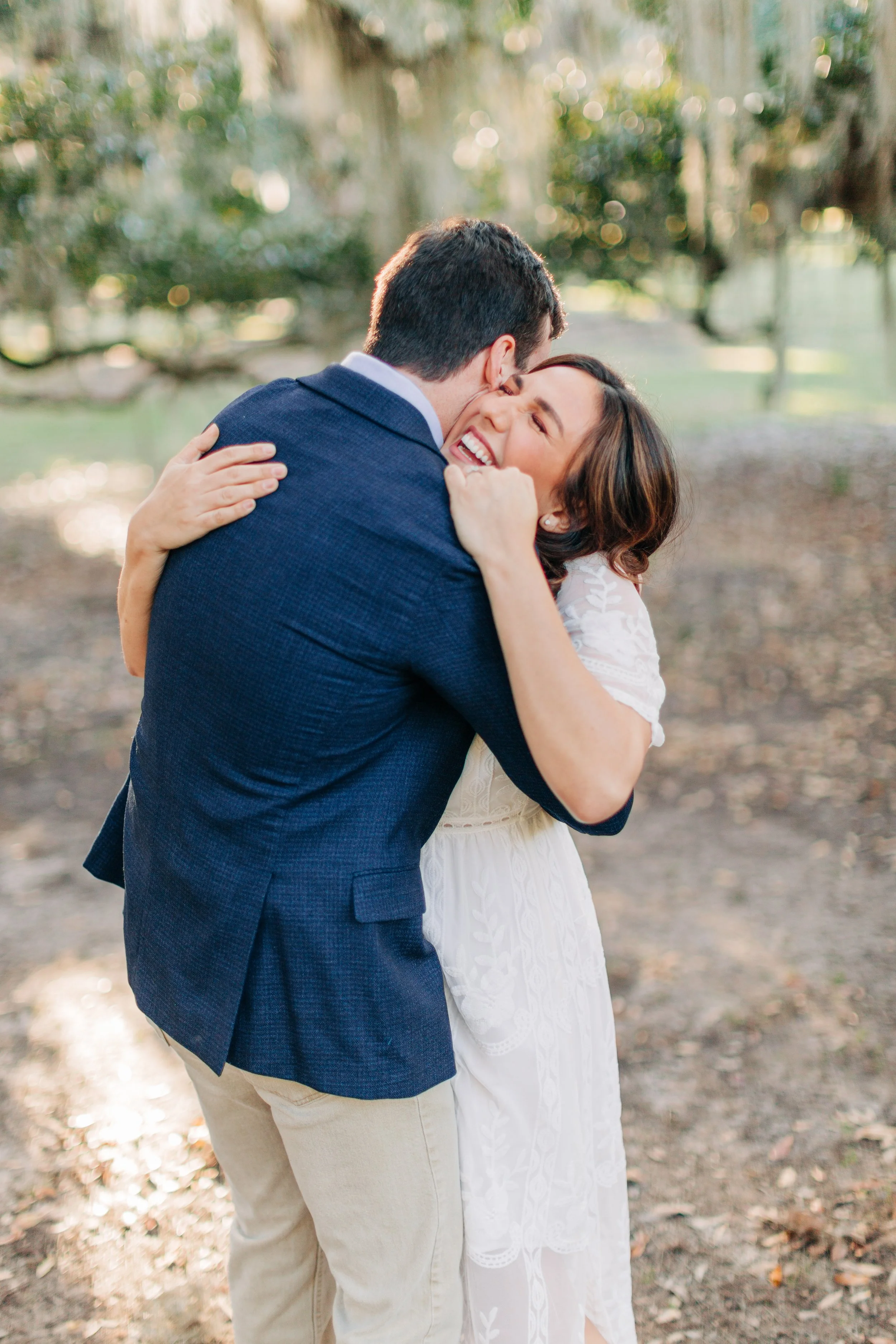 alee and ben’s sunset engagement photos at fontainebleau state park with sarah shaw photography, engagement photos under the mossy oak trees, new orleans engagement photography, baton rouge engagement
