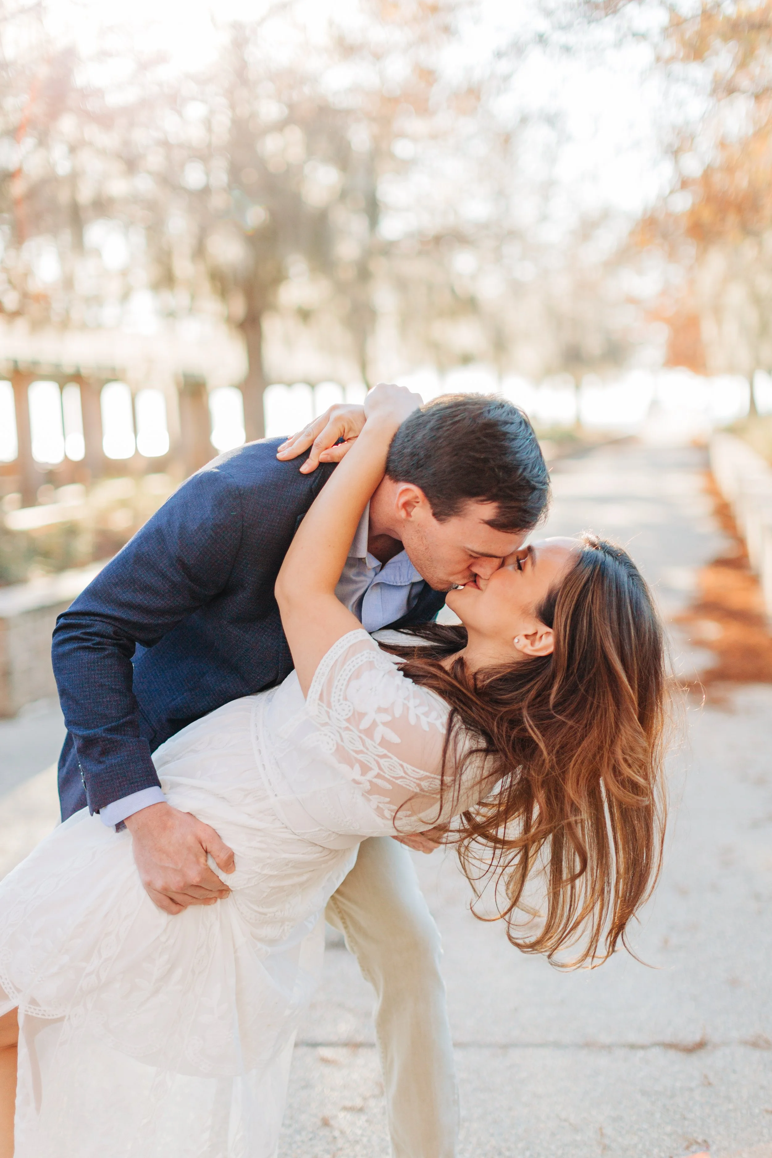 alee and ben’s sunset engagement photos at fontainebleau state park with sarah shaw photography, engagement photos by the water, new orleans engagement photography, baton rouge engagement