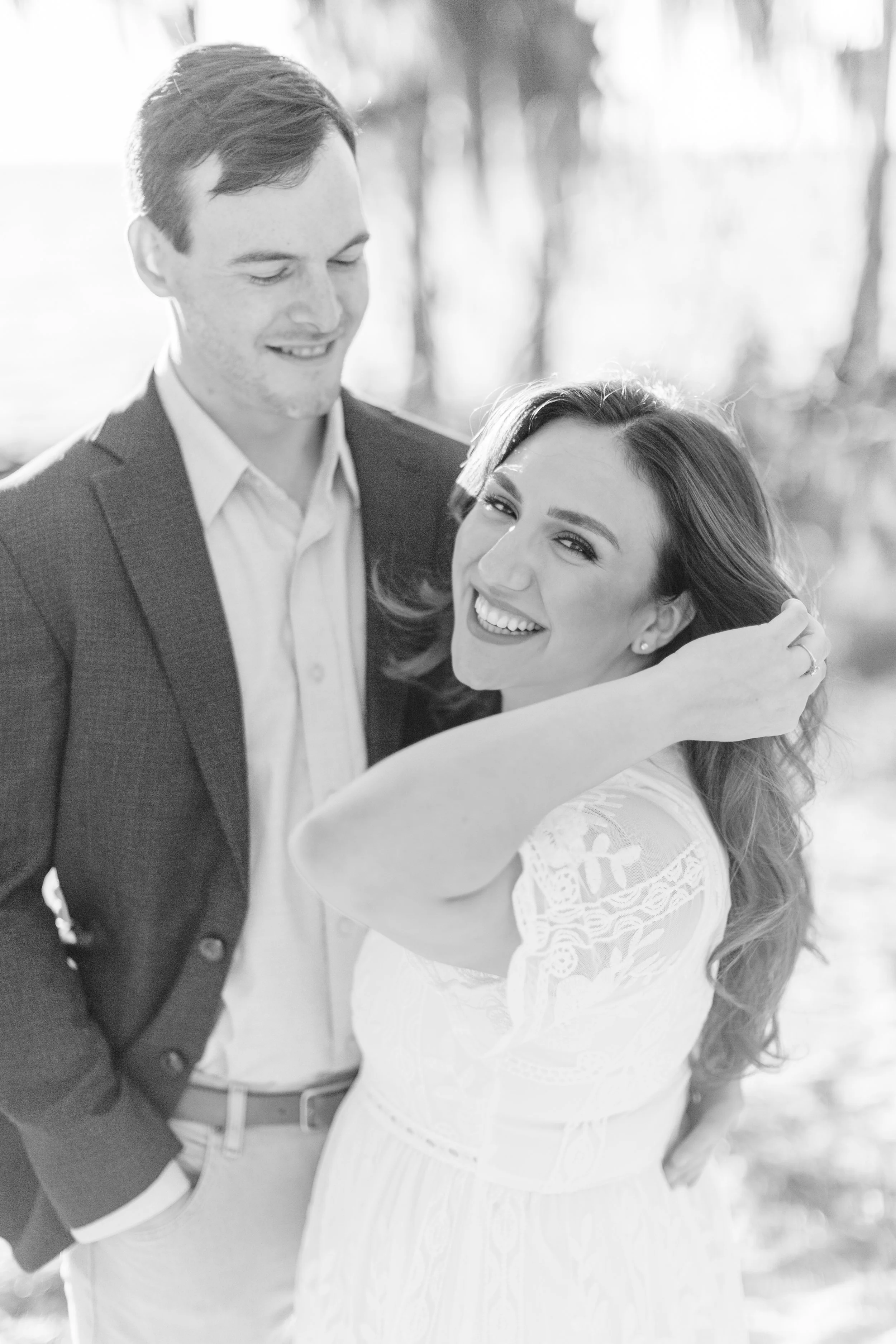 alee and ben’s beach sunset engagement photos at fontainebleau state park with sarah shaw photography, engagement photos on the beach, new orleans engagement photography, baton rouge engagement