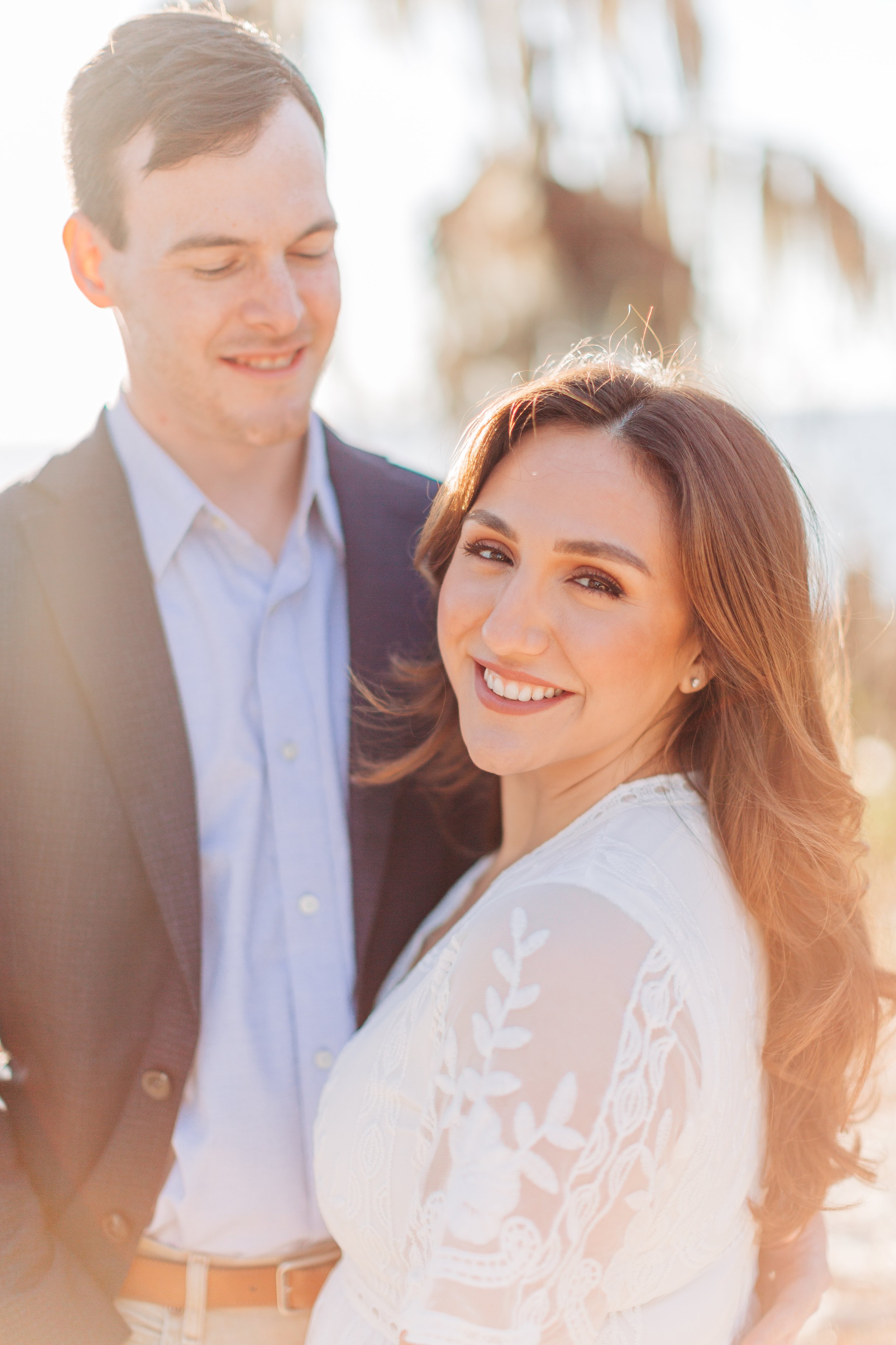 alee and ben’s beach sunset engagement photos at fontainebleau state park with sarah shaw photography, engagement photos on the beach, new orleans engagement photography, baton rouge engagement