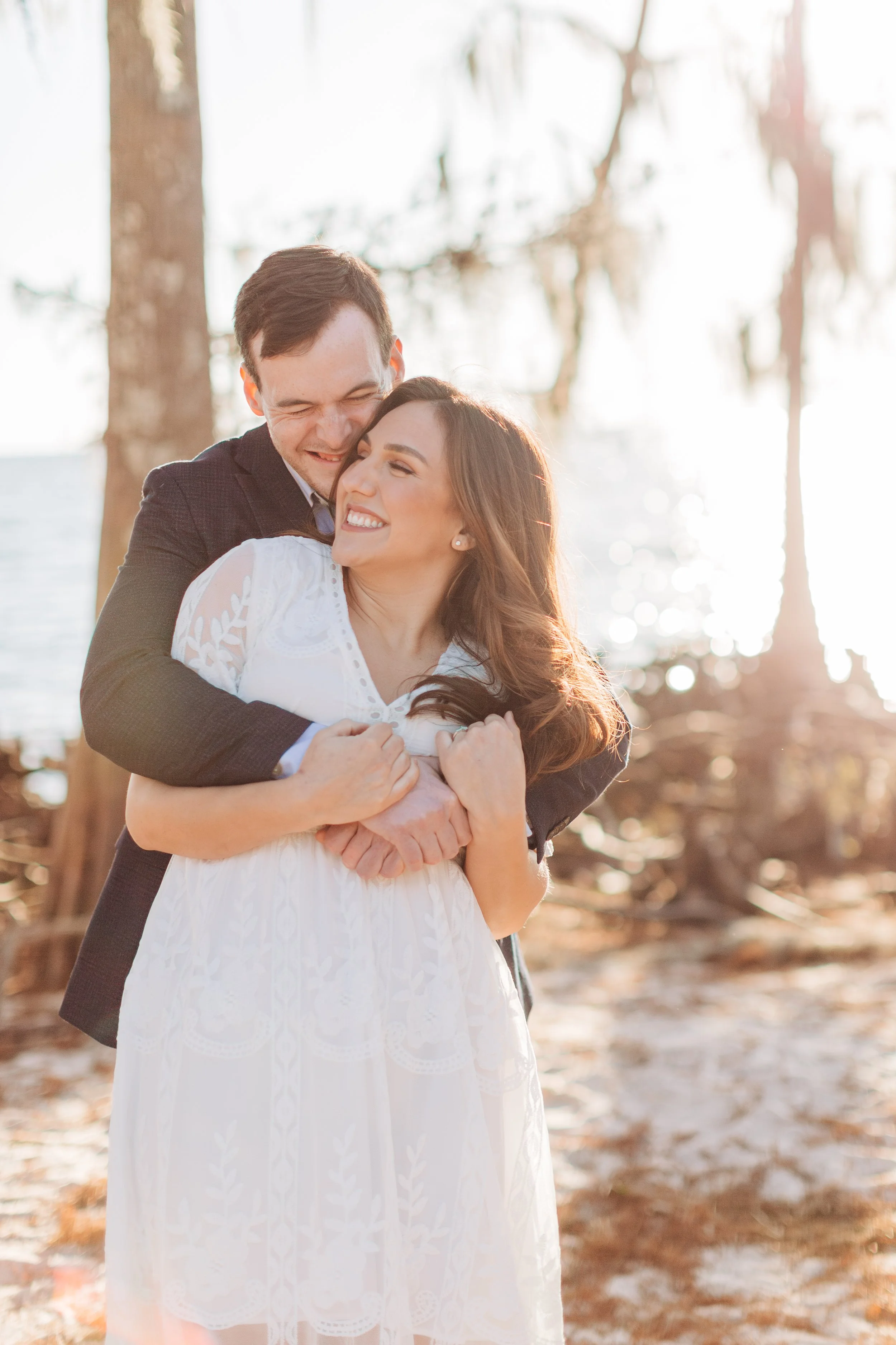 alee and ben’s beach sunset engagement photos at fontainebleau state park with sarah shaw photography, engagement photos on the beach, new orleans engagement photography, baton rouge engagement
