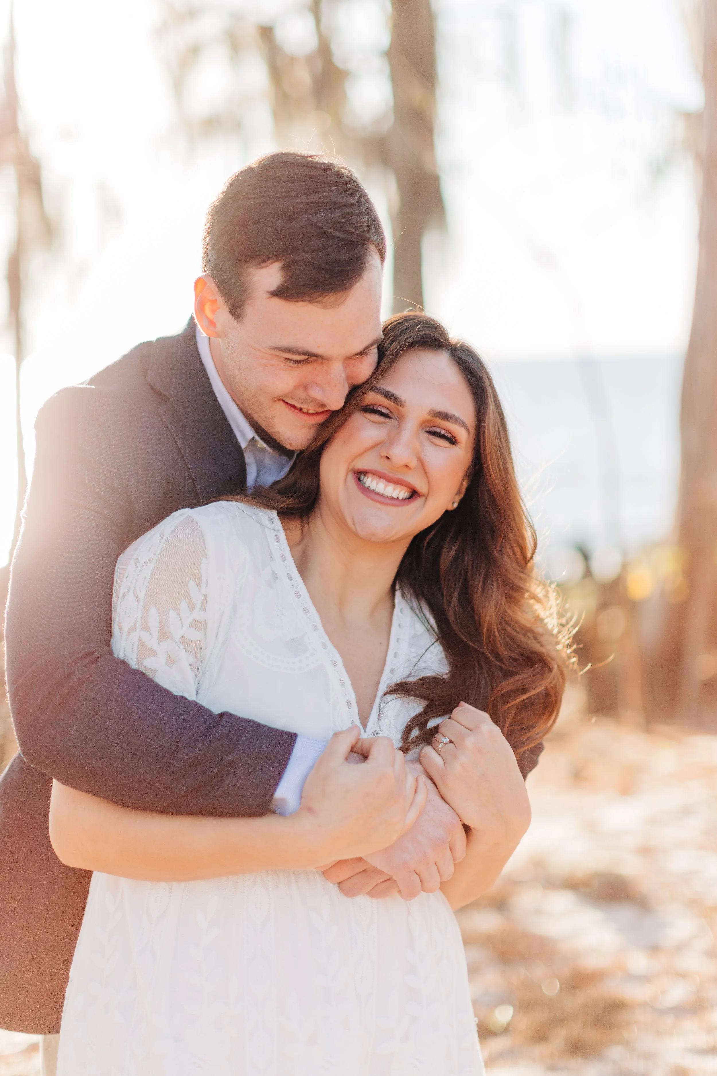 alee and ben’s beach sunset engagement photos at fontainebleau state park with sarah shaw photography, engagement photos on the beach, new orleans engagement photography, baton rouge engagement