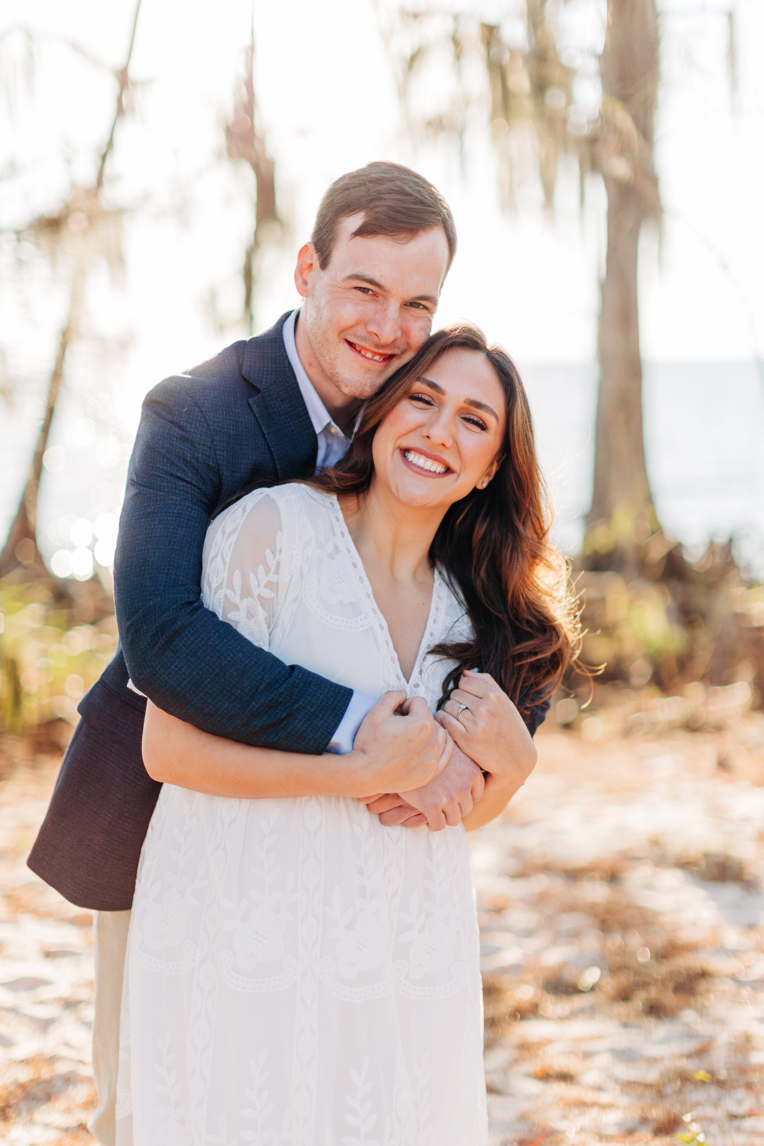 alee and ben’s beach sunset engagement photos at fontainebleau state park with sarah shaw photography, engagement photos on the beach, new orleans engagement photography, baton rouge engagement
