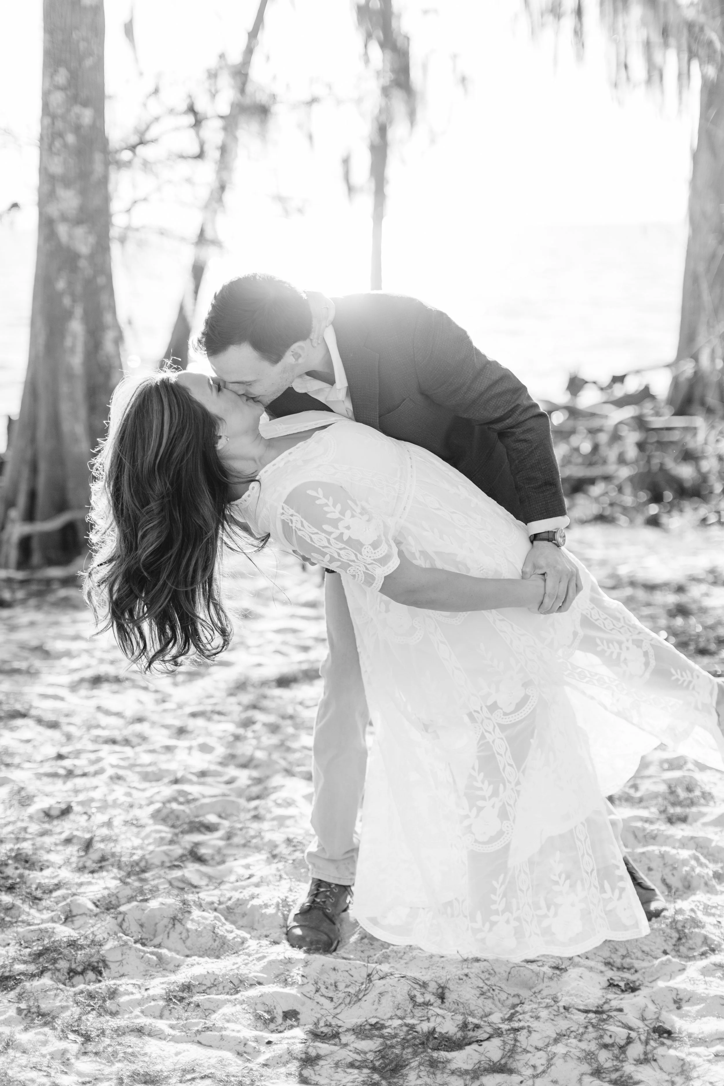 alee and ben’s beach sunset engagement photos at fontainebleau state park with sarah shaw photography, engagement photos on the beach, new orleans engagement photography, baton rouge engagement