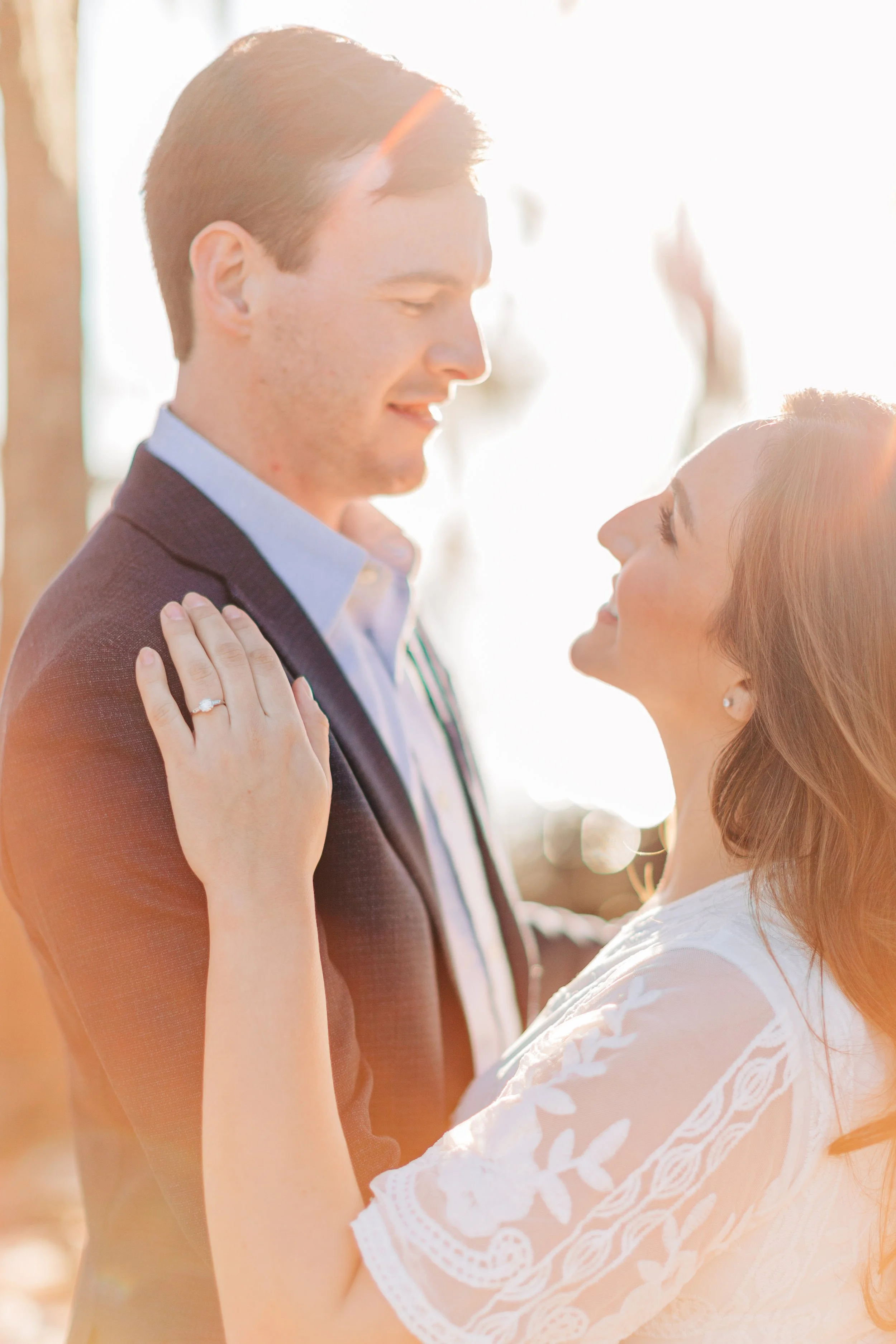 alee and ben’s beach sunset engagement photos at fontainebleau state park with sarah shaw photography, engagement photos on the beach, new orleans engagement photography, baton rouge engagement