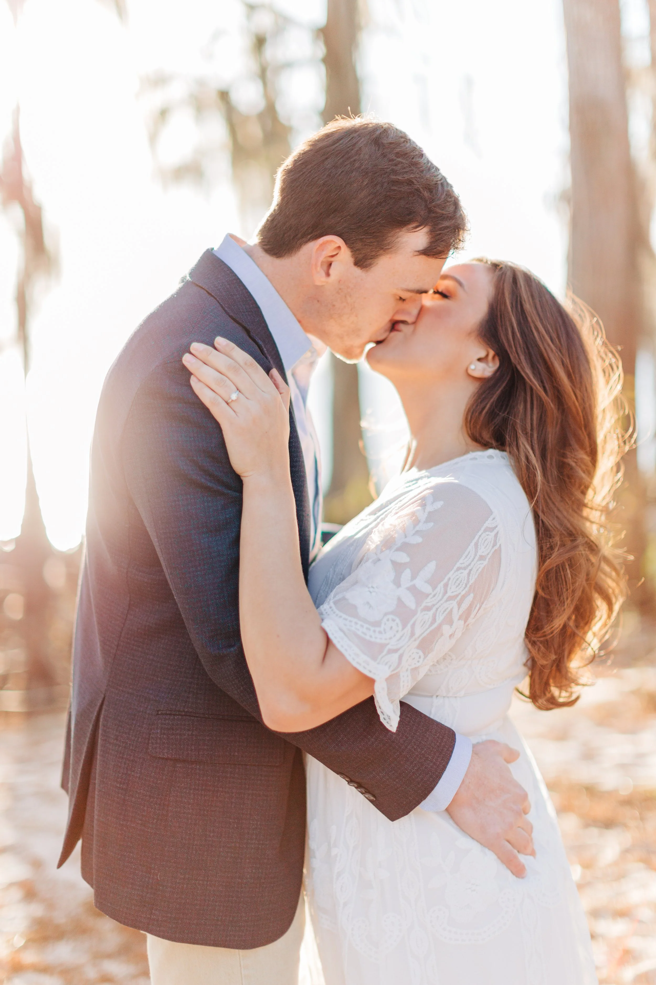 alee and ben’s beach sunset engagement photos at fontainebleau state park with sarah shaw photography, engagement photos on the beach, new orleans engagement photography, baton rouge engagement