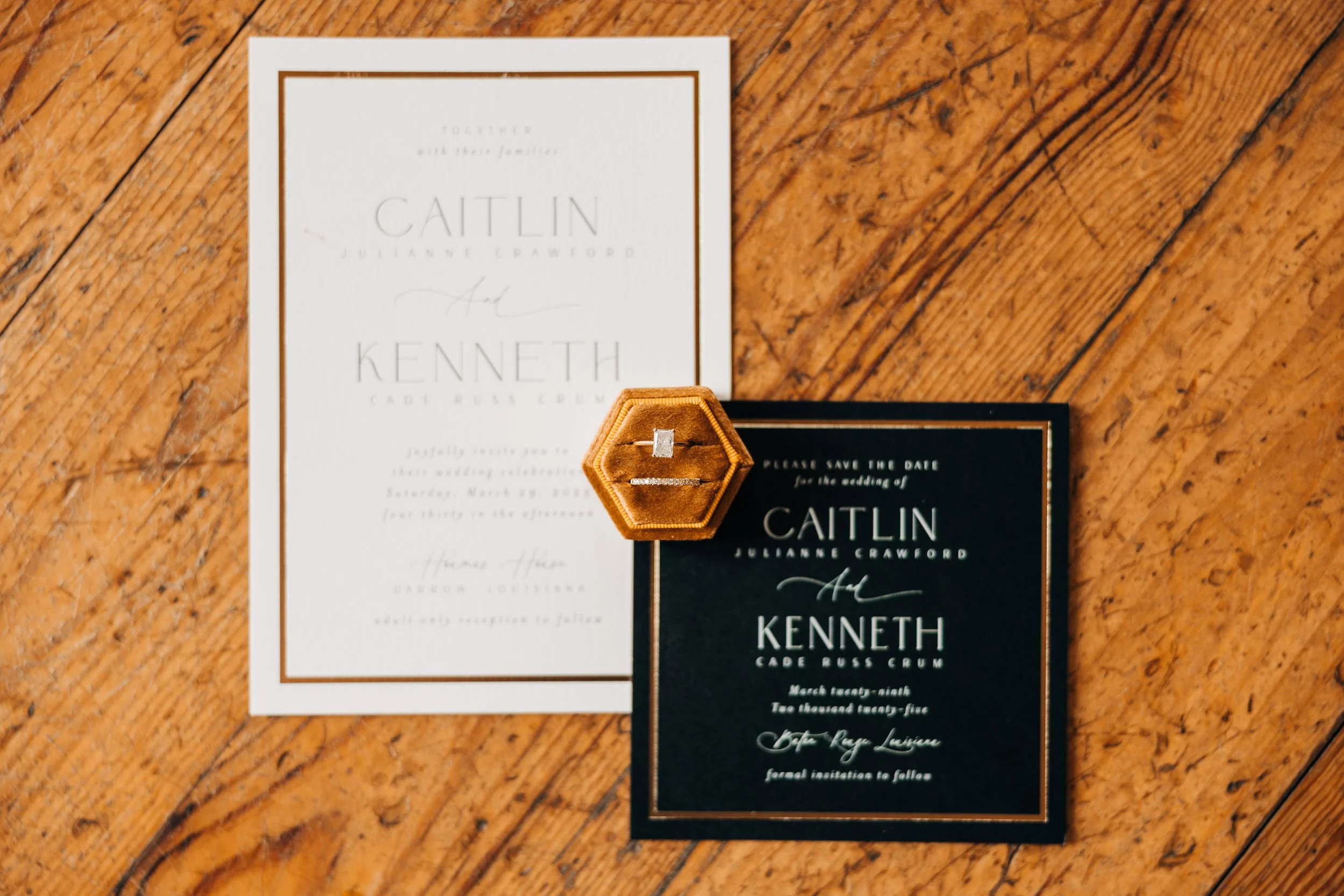 wedding ring photos, cream wedding ring display case, wedding details, baton rouge wedding photography, sarah shaw photography