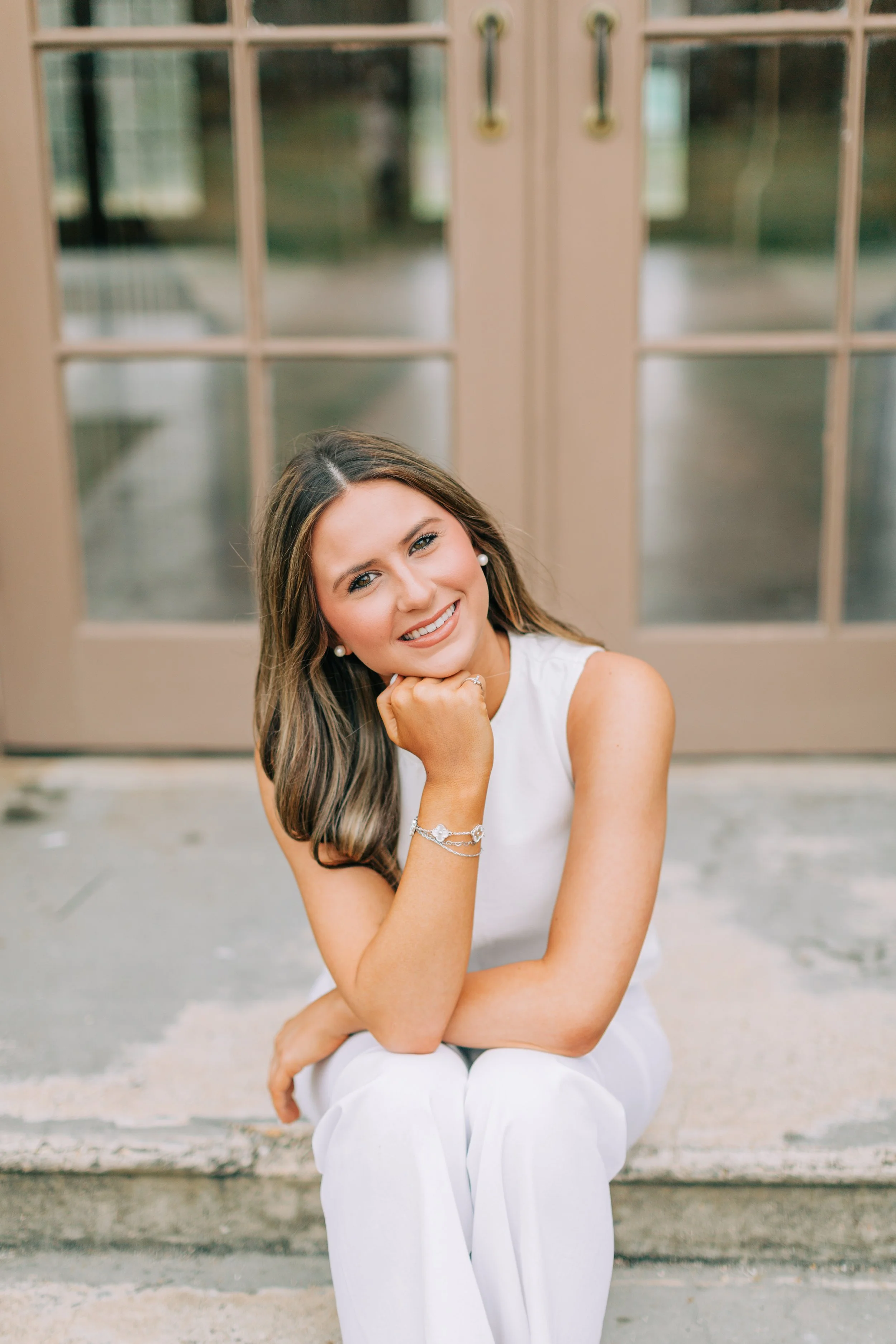 Ella Bremer Senior Portraits, Class of 2026, Dunham School Baton Rouge, Baton Rouge Senior Portraits, Sarah Shaw Photography, Burden Gardens Senior Portraits