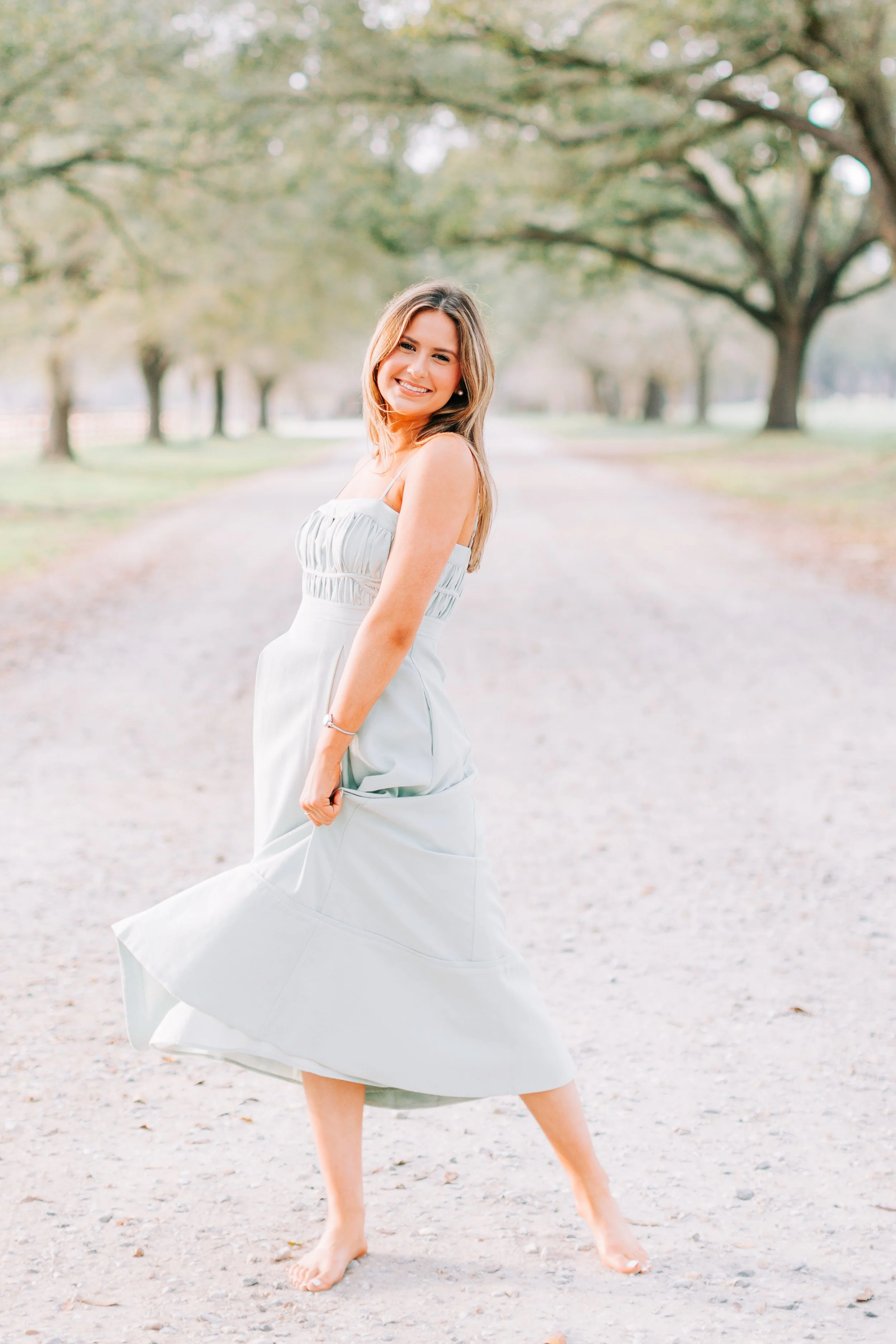 Ella Bremer Senior Portraits, Class of 2026, Dunham School Baton Rouge, Baton Rouge Senior Portraits, Sarah Shaw Photography, Burden Gardens Senior Portraits