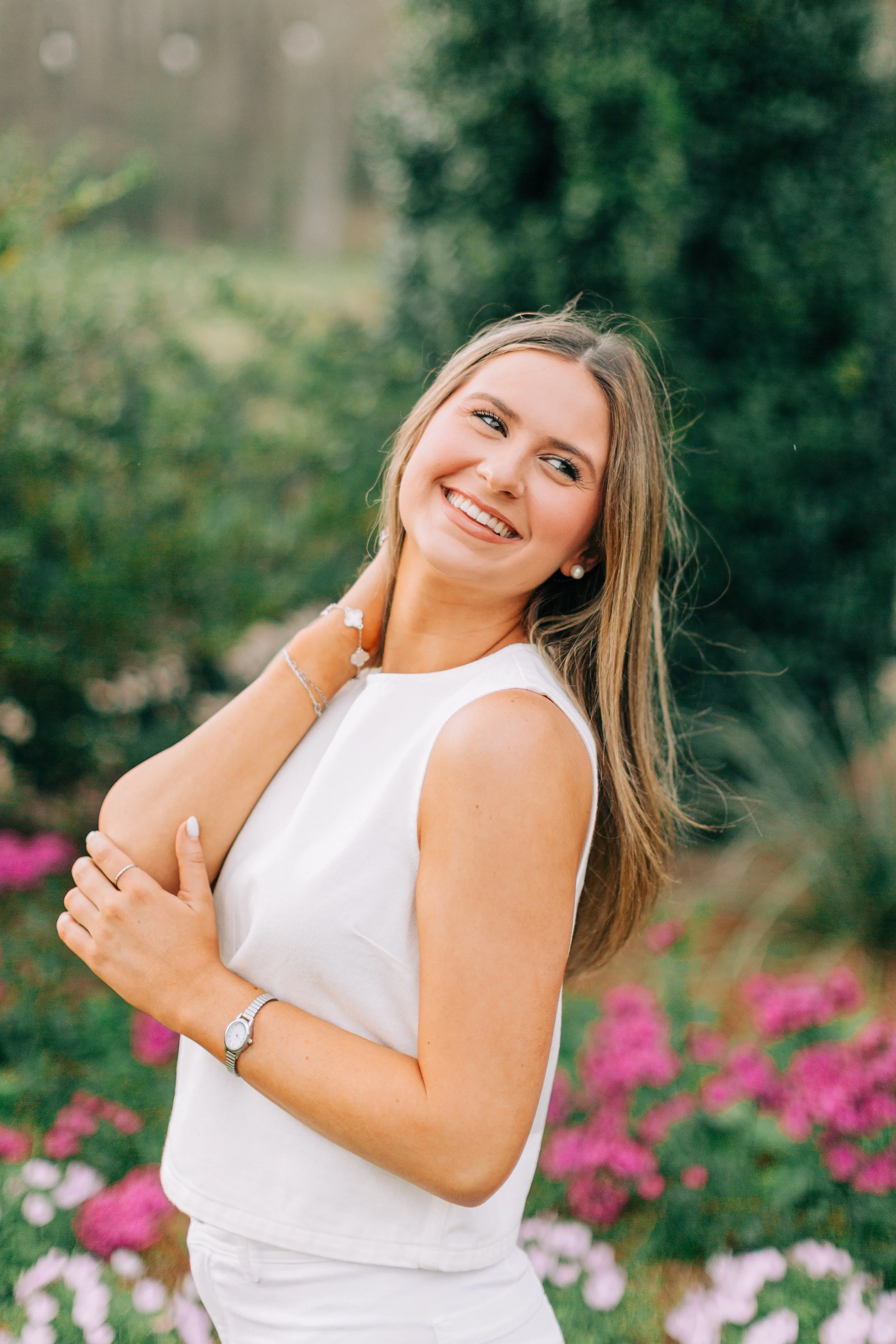 Ella Bremer Senior Portraits, Class of 2026, Dunham School Baton Rouge, Baton Rouge Senior Portraits, Sarah Shaw Photography, Burden Gardens Senior Portraits