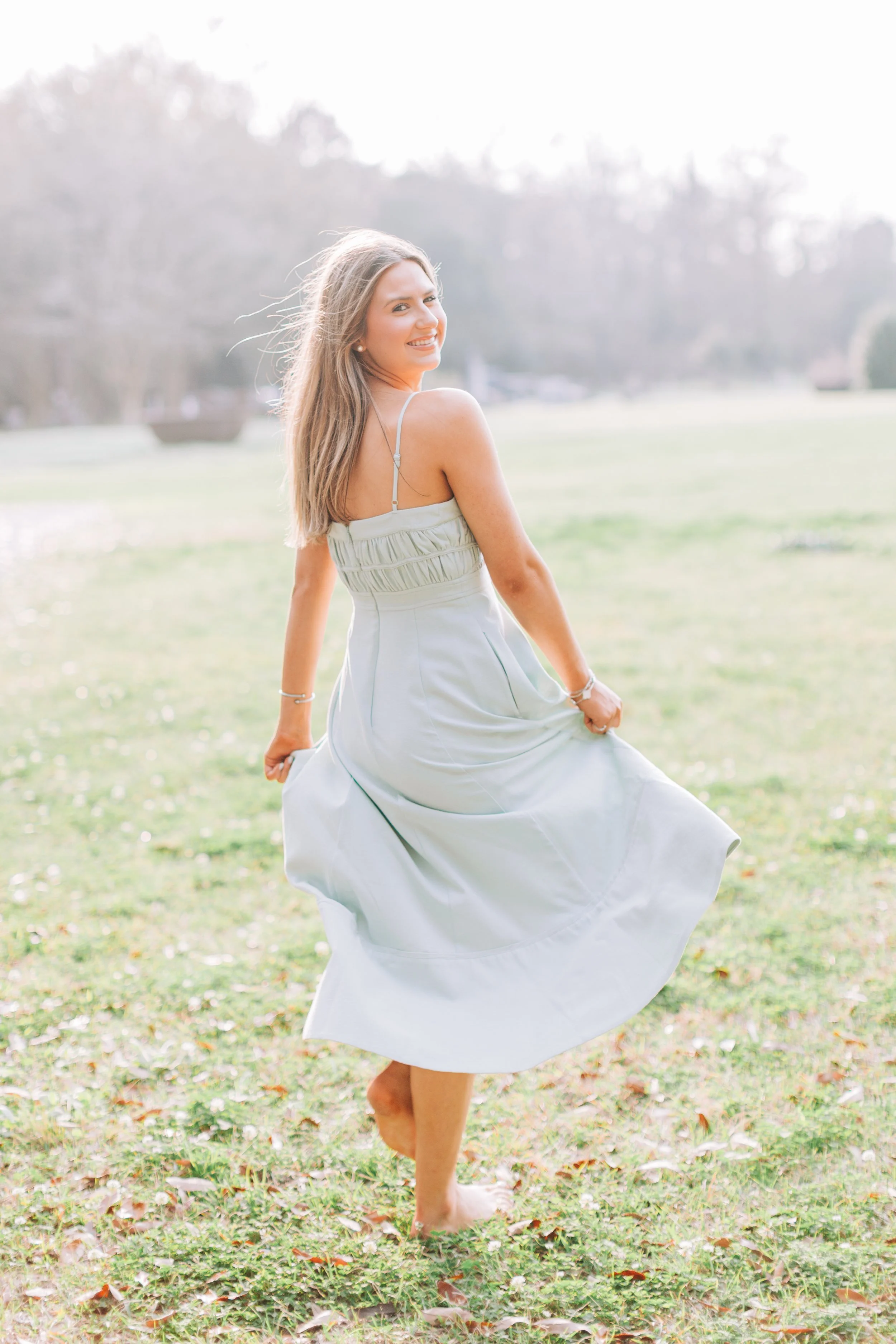 Ella Bremer Senior Portraits, Class of 2026, Dunham School Baton Rouge, Baton Rouge Senior Portraits, Sarah Shaw Photography, Burden Gardens Senior Portraits