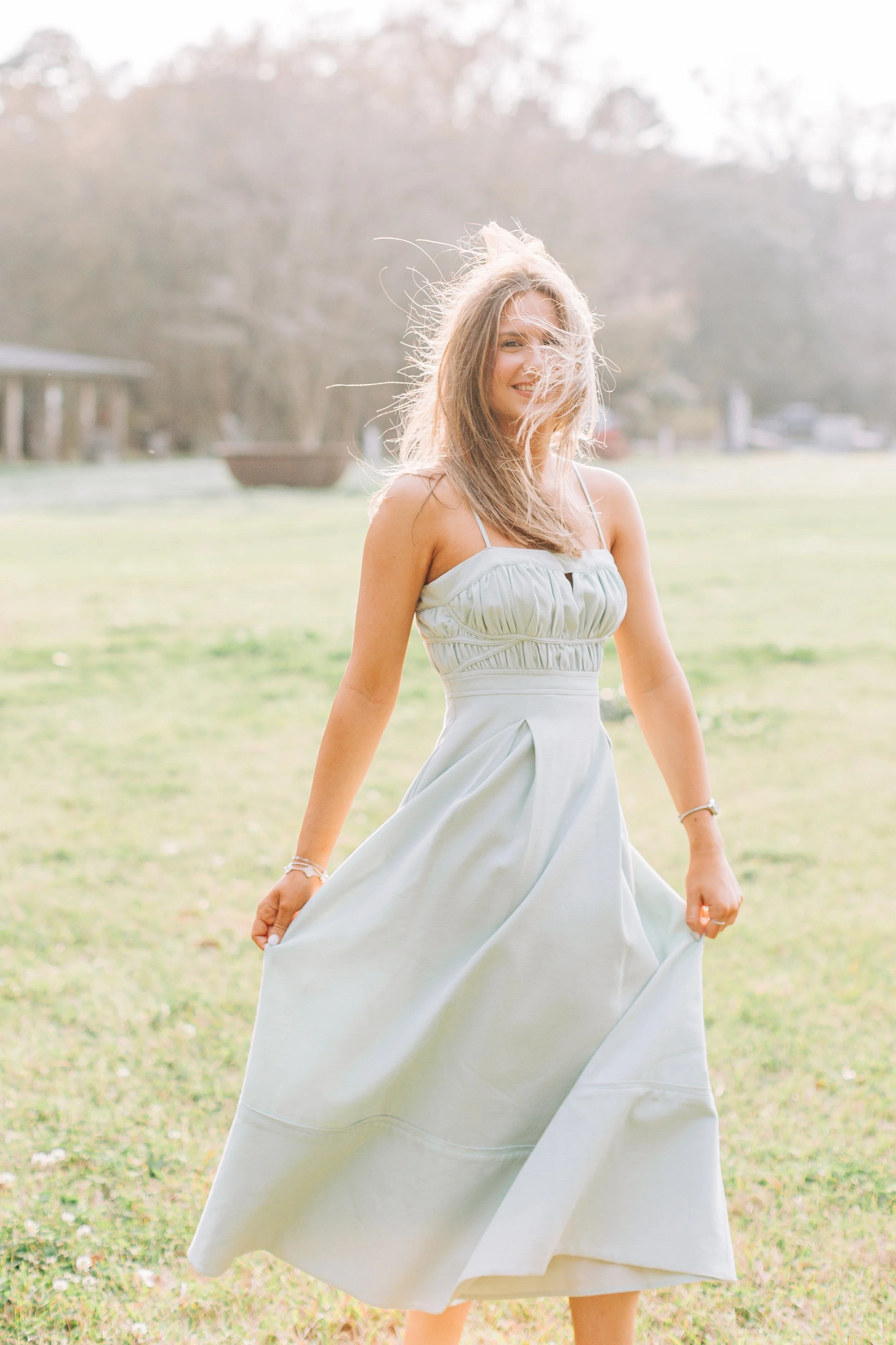 Ella Bremer Senior Portraits, Class of 2026, Dunham School Baton Rouge, Baton Rouge Senior Portraits, Sarah Shaw Photography, Burden Gardens Senior Portraits