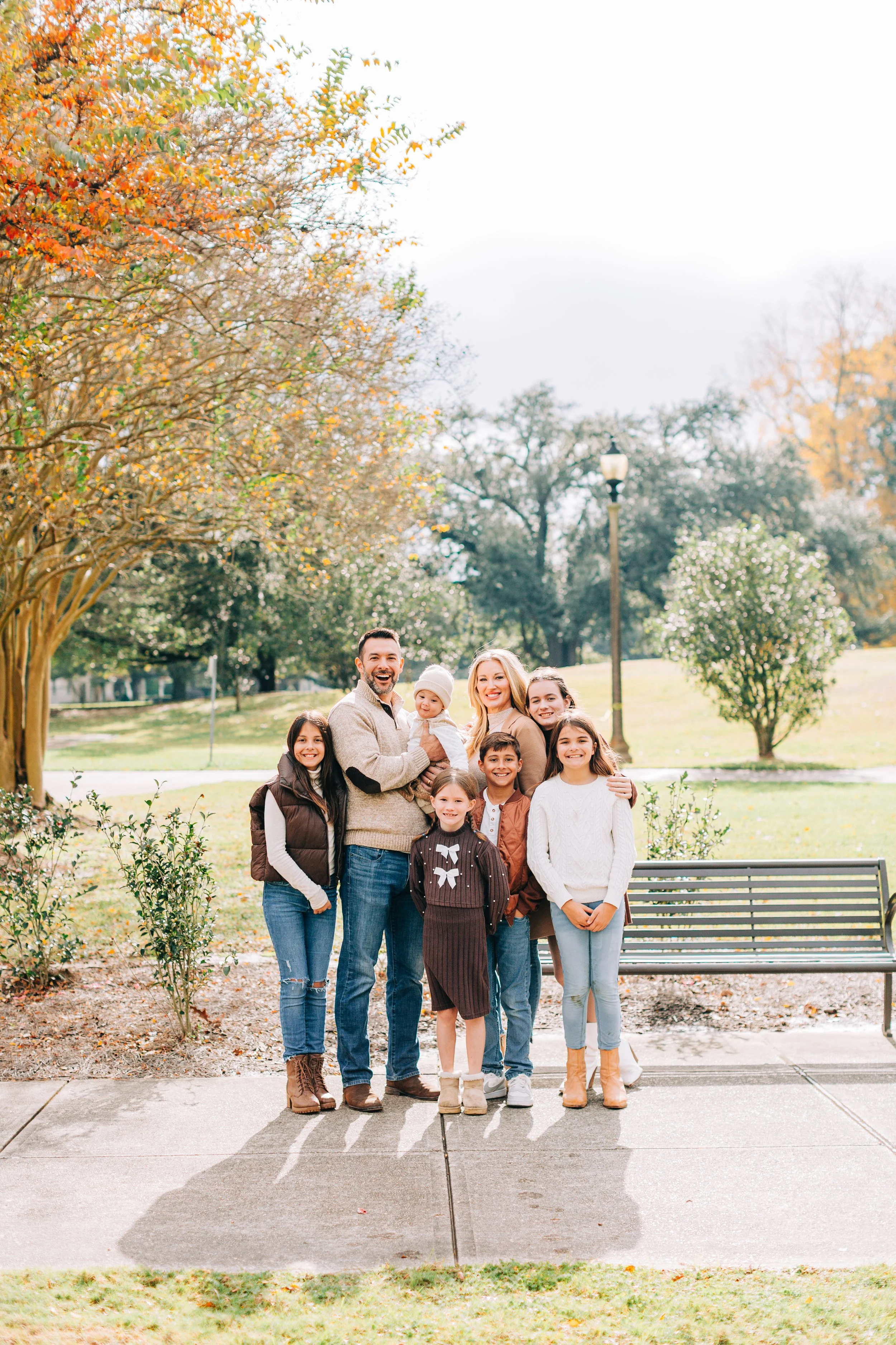 baton rouge family portraits, fall family portraits, baton rouge photographers, baton rouge family portrait photographers, sarah shaw photography, city park baton rouge