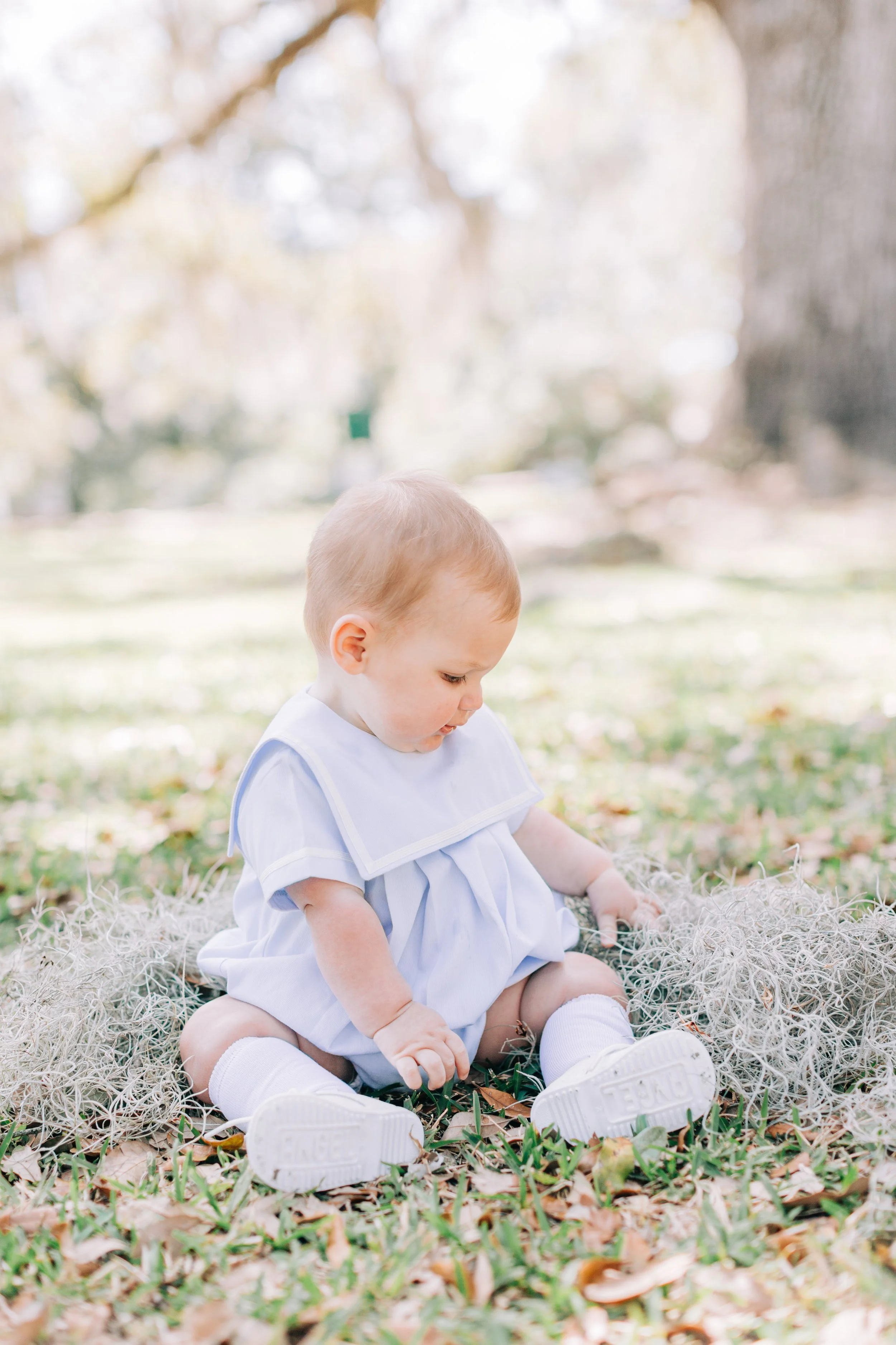 Graham’s 6 month milestone portraits at new orleans city park, new orleans childrens photography, new orleans family portraits, city park family portraits