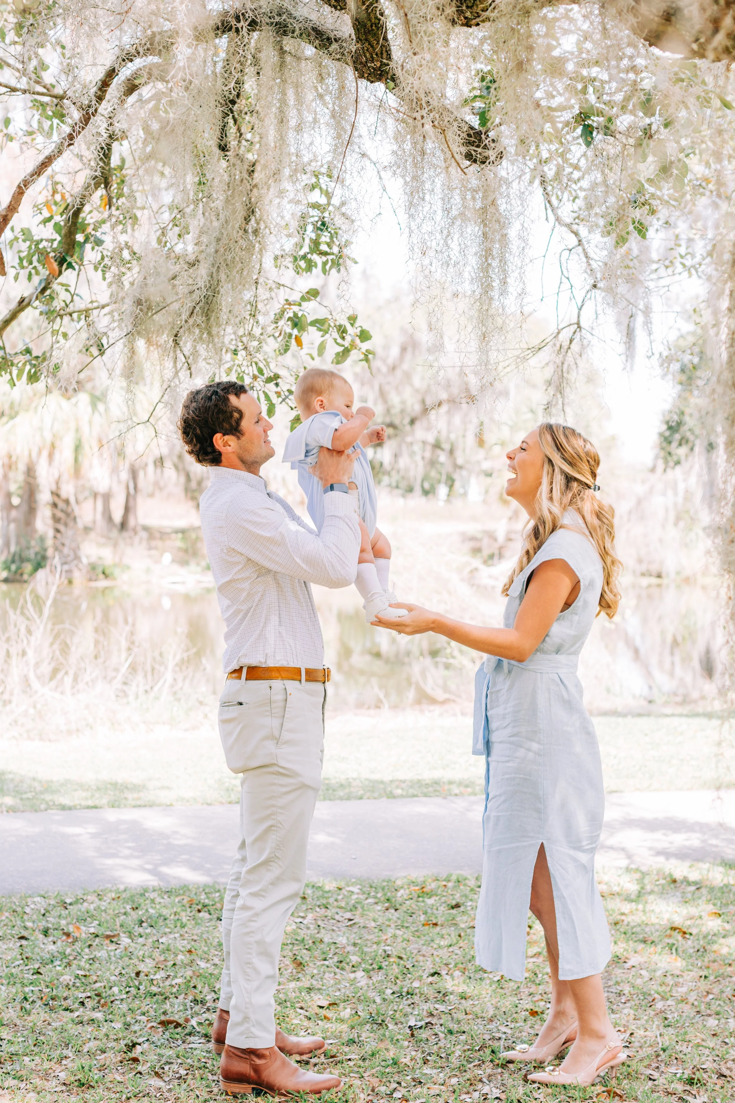 Graham’s 6 month milestone portraits at new orleans city park, new orleans childrens photography, new orleans family portraits, city park family portraits, mossy family portraits