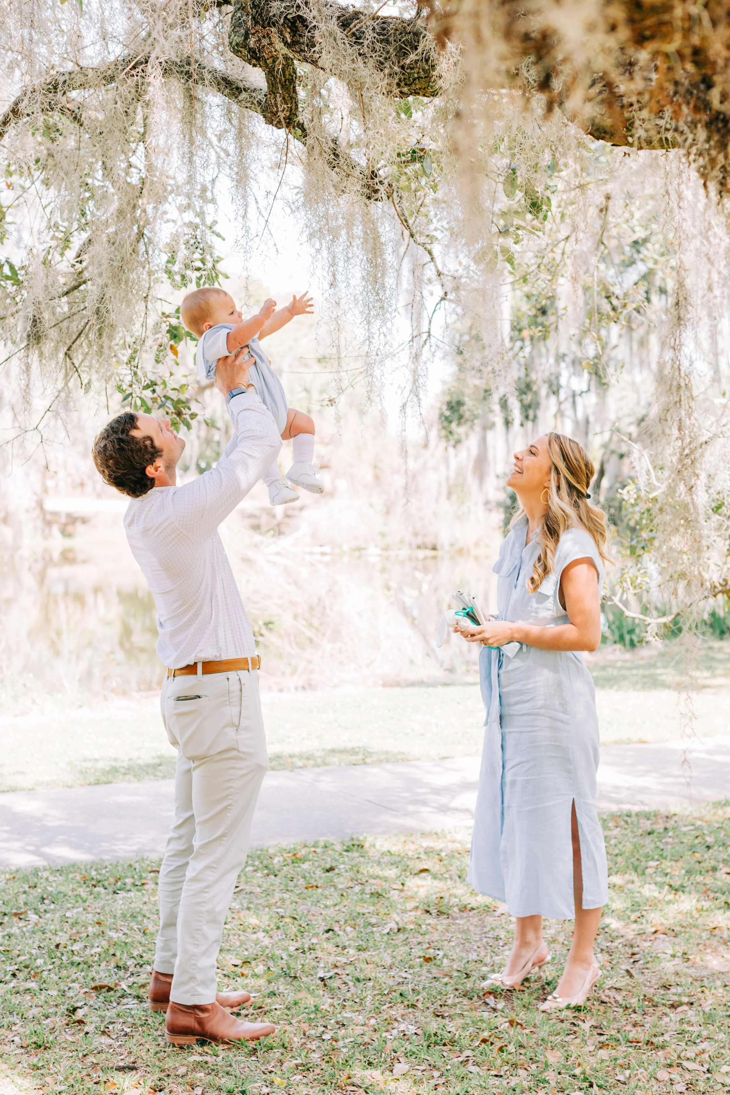 Graham’s 6 month milestone portraits at new orleans city park, new orleans childrens photography, new orleans family portraits, city park family portraits, mossy family portraits