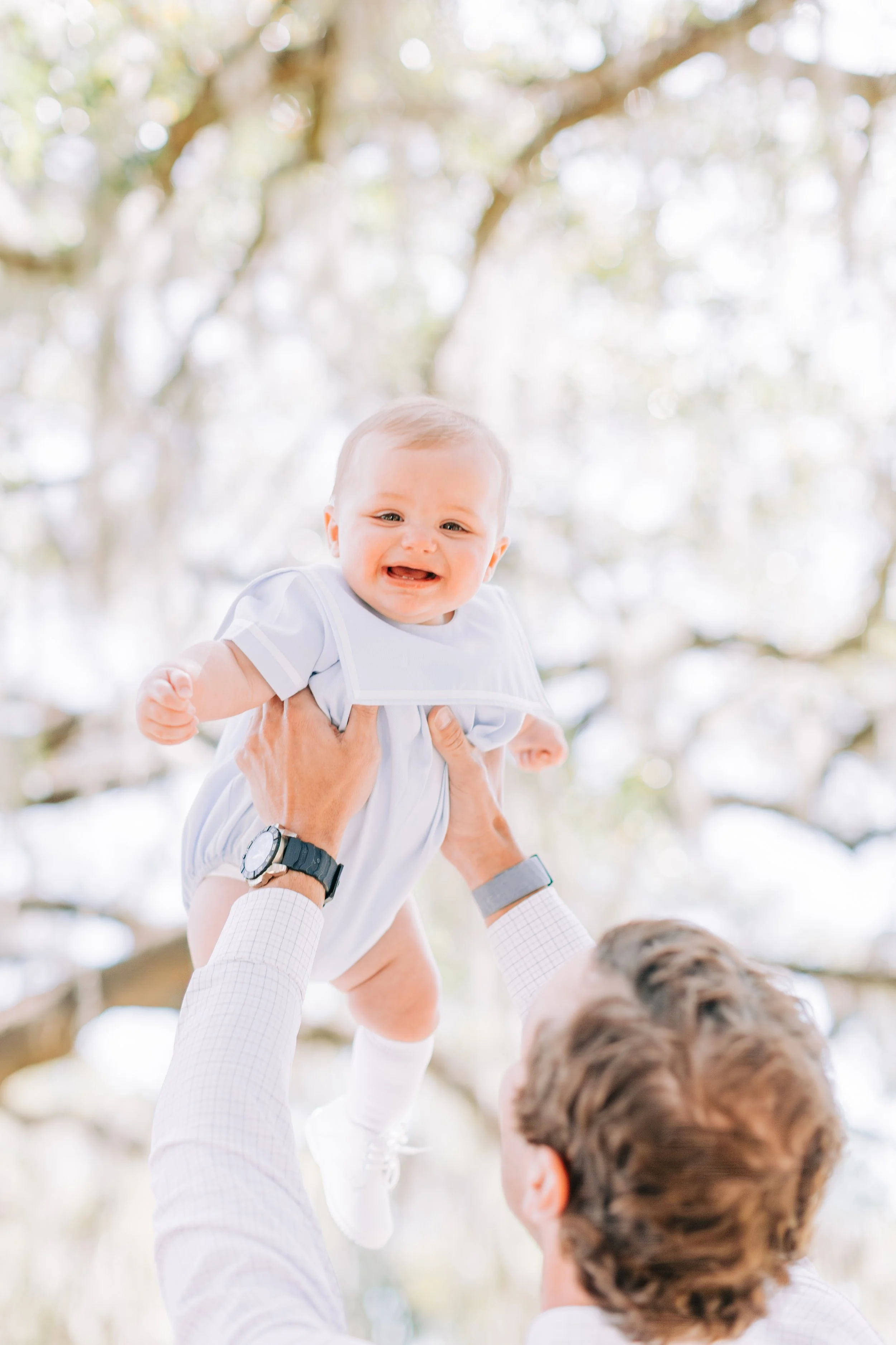 Graham’s 6 month milestone portraits at new orleans city park, new orleans childrens photography, new orleans family portraits, city park family portraits, mossy family portraits