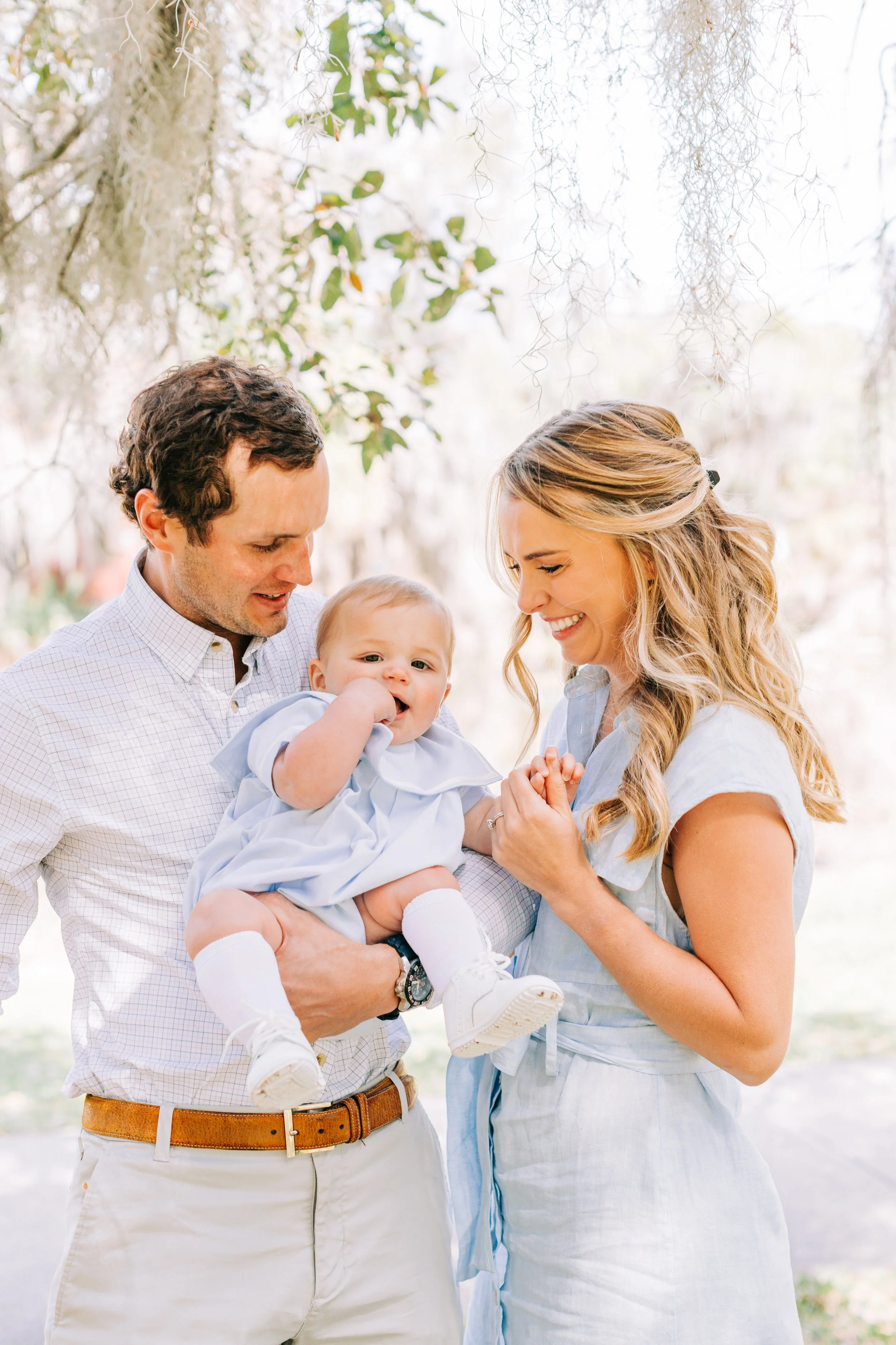 Graham’s 6 month milestone portraits at new orleans city park, new orleans childrens photography, new orleans family portraits, city park family portraits, mossy family portraits