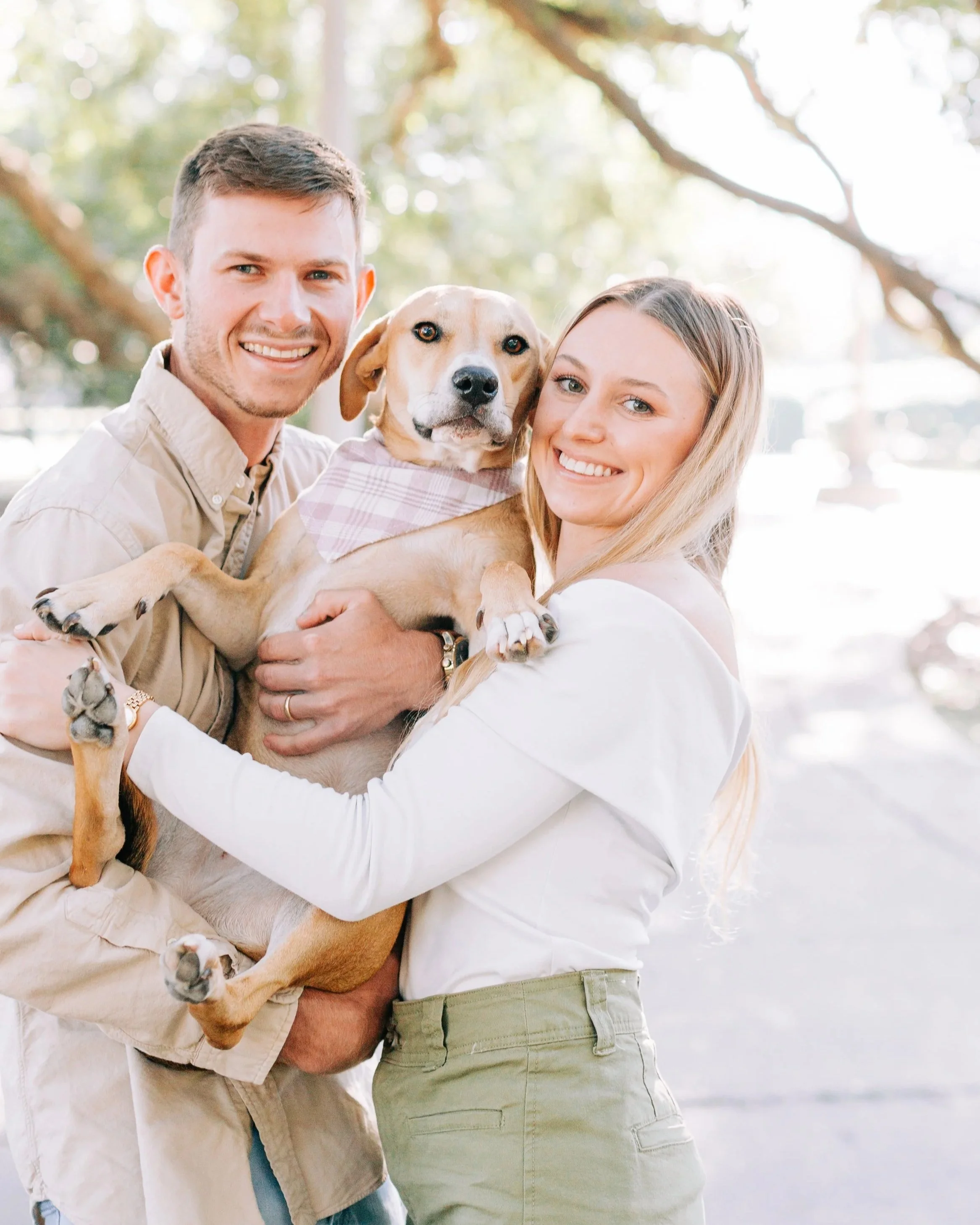 baton rouge family photography at city park in fall, lsu area family portraits, family portraits with dog