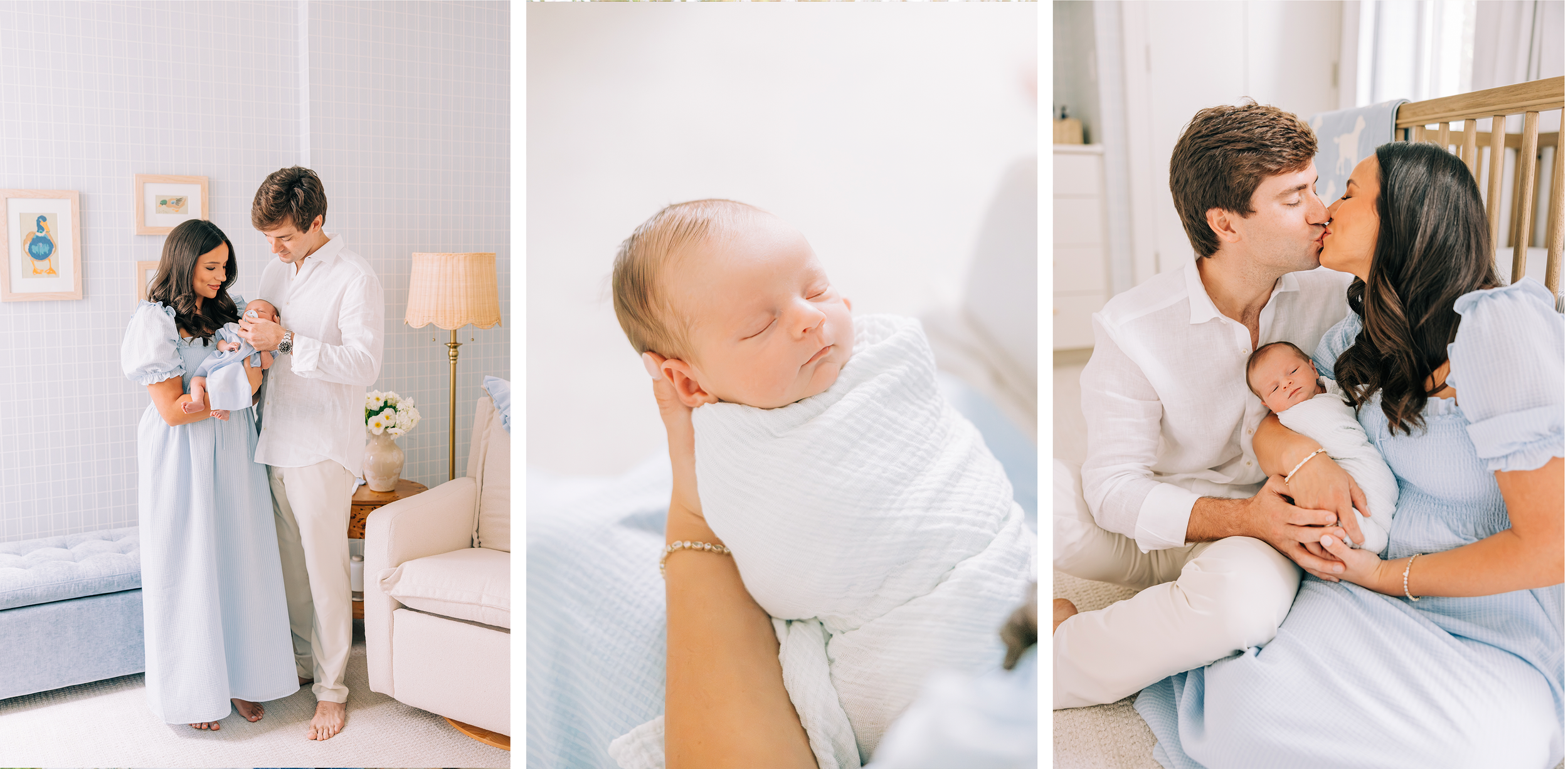 A light-filled Newborn Session in New Orleans