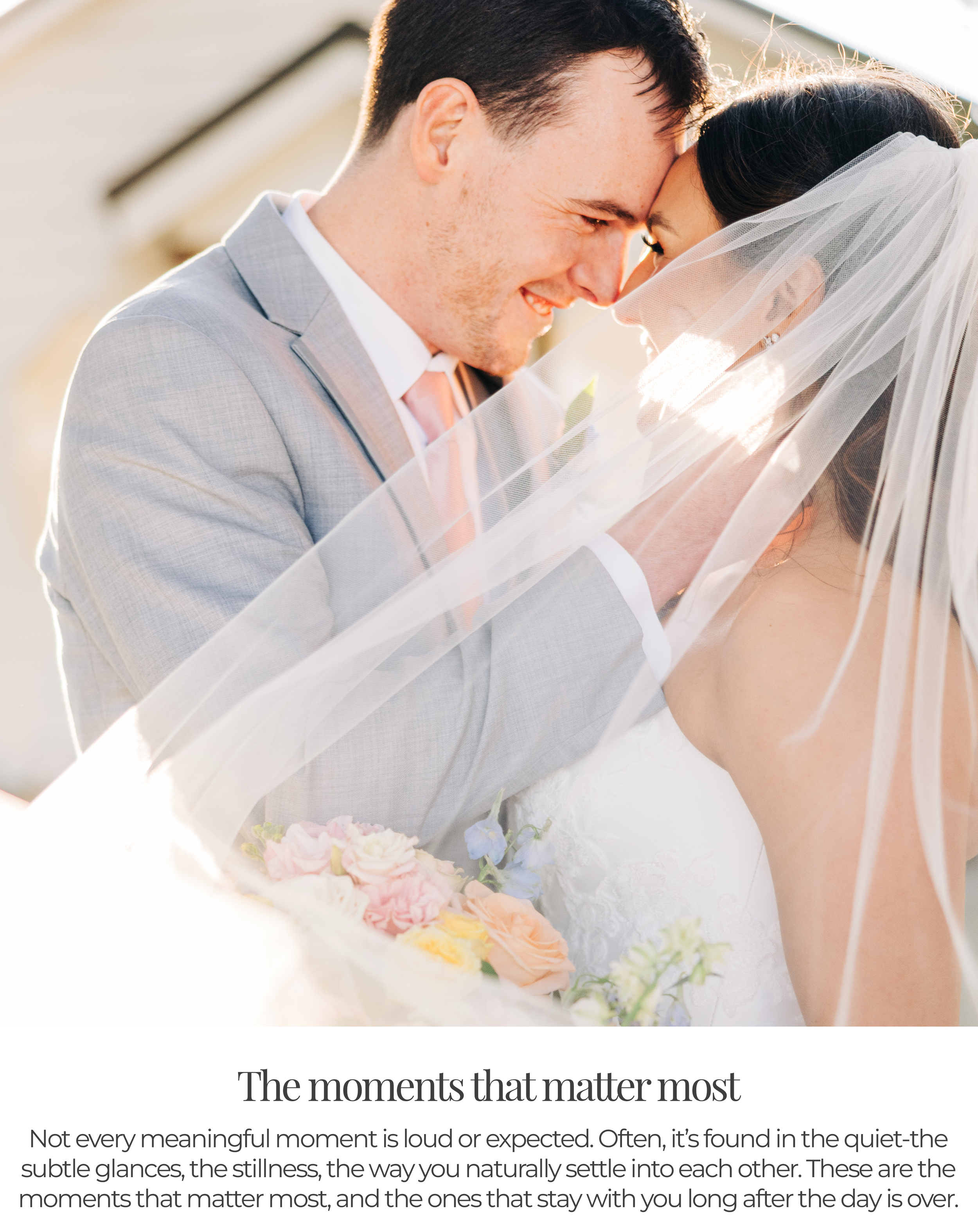 close-up of a couple sharing a quiet forehead touch moment during a wedding in baton rouge louisiana