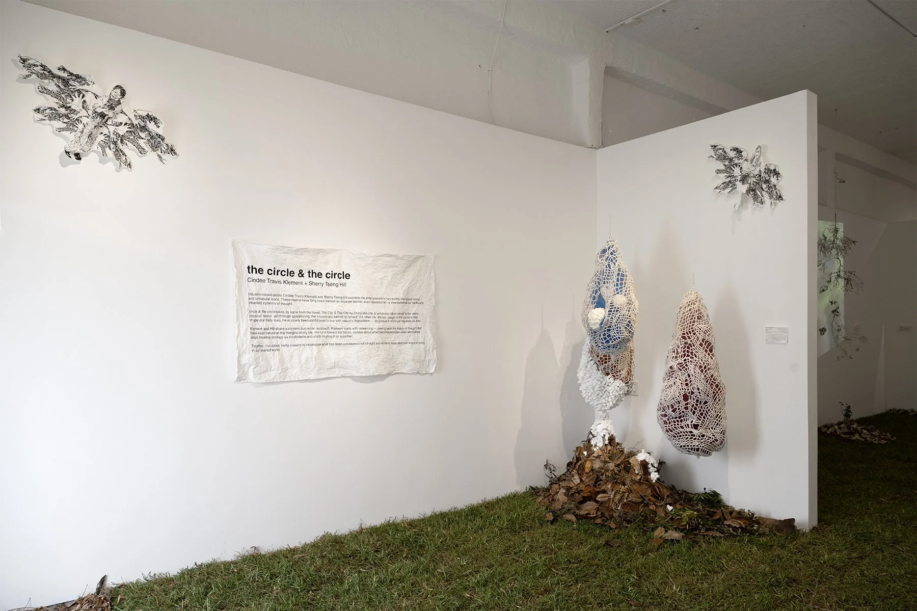 The circle & the circle, with works by member artists Cindee Travis Klement and Sherry Tseng Hill