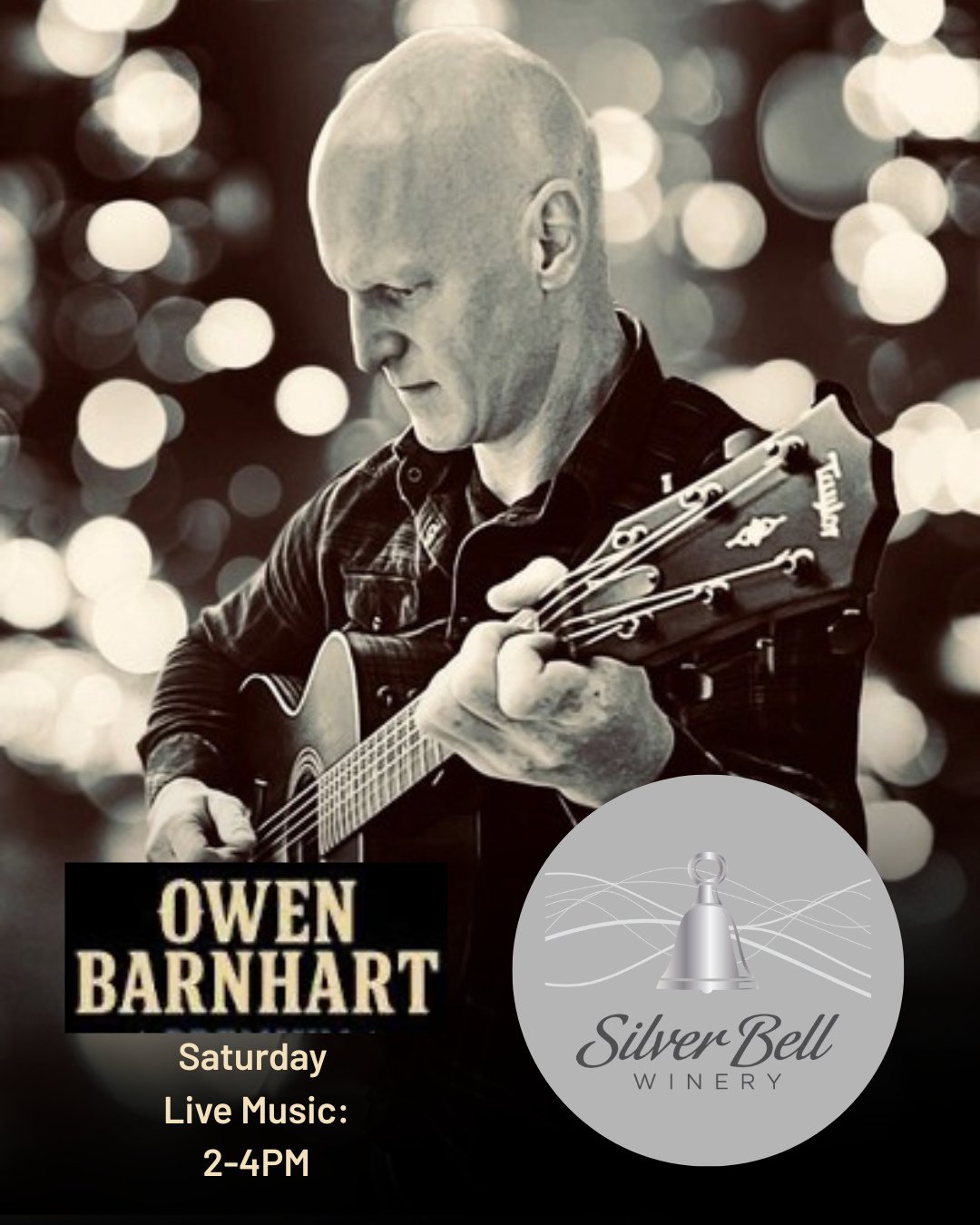 Getting excited for live music Saturday afternoon!!⁠
⁠
#livemusic #owenbarnhart #lakechelanwinevalley #silverbellwinery #wawine #chelan #manson #wineryevents #winetasting #chelanwine #siplocal