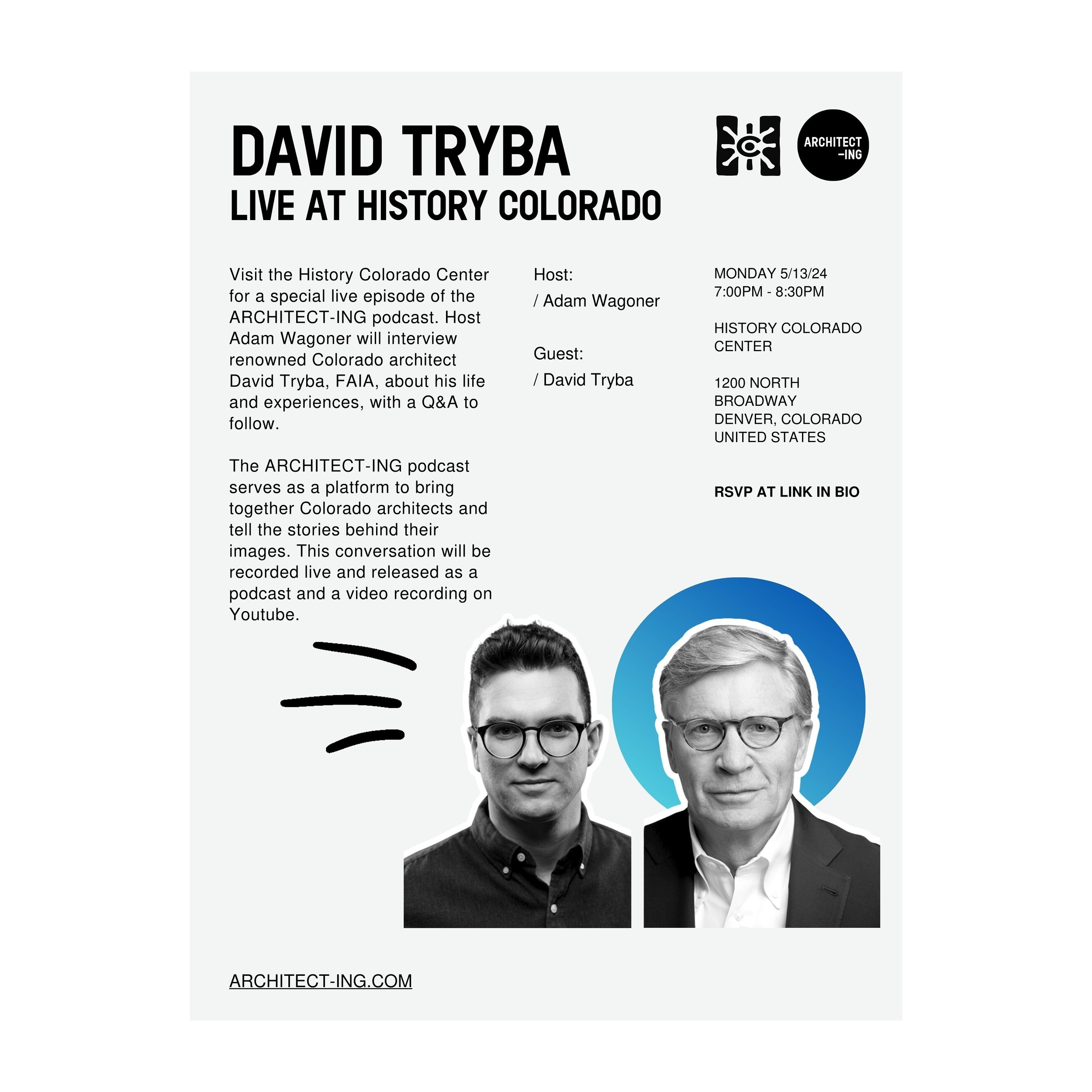 Join us for this exciting live episode recording with David Tryba at History Colorado!