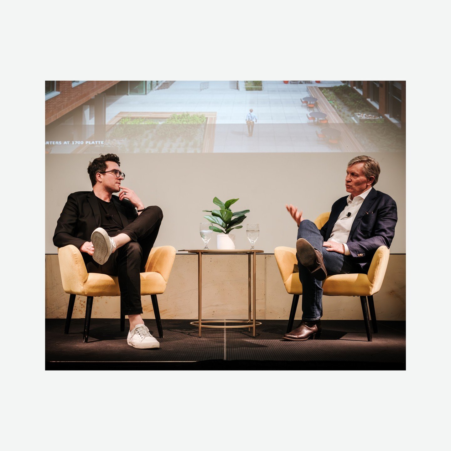 Photos from our live interview with David Tryba at the History Colorado Center in Denver, a museum he designed. We discussed his journey to building up the prolific firm, @trybaarchitects. Thank you, History Colorado, for hosting us! Listen to the fu
