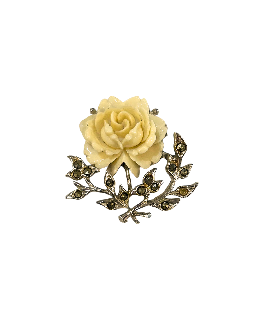 White Carved Rose ~ ADD ON ONLY