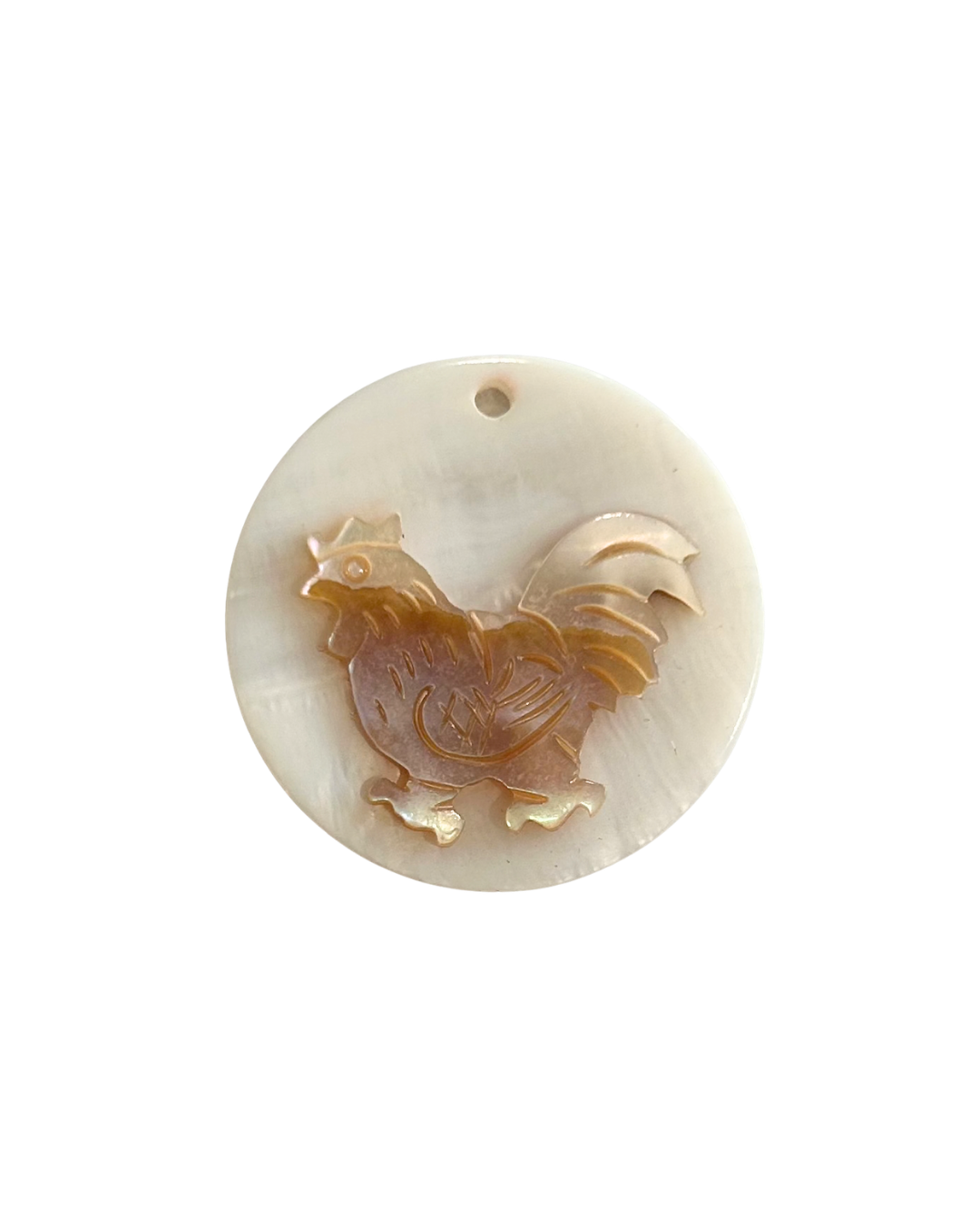 Carved Zodiac Charm "Rooster" ~ ADD ON ONLY
