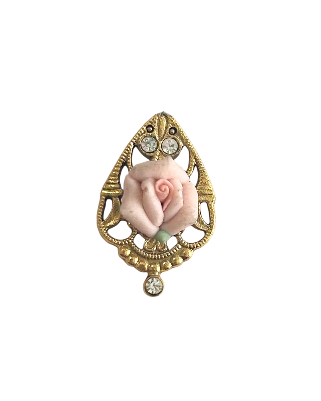 Carved Rose Teardrop ~ ADD ON ONLY