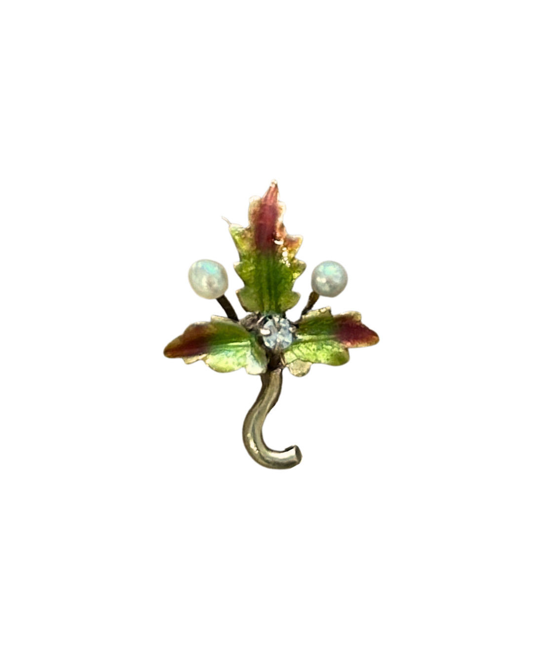 Antique Enamel Leaf ~ ADD ON ONLY