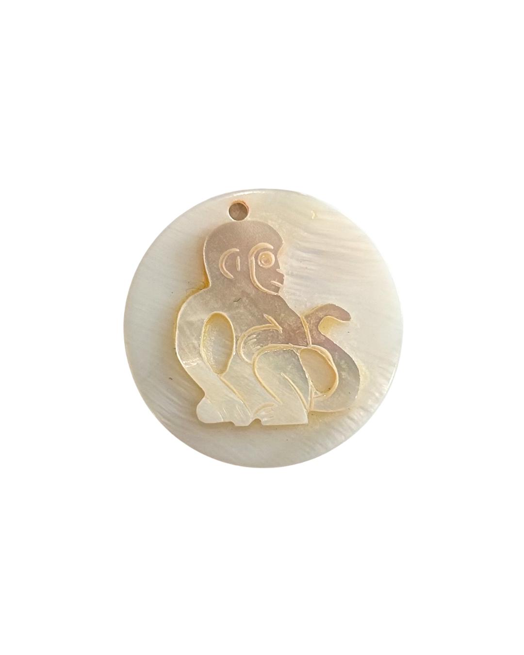 Carved Zodiac Charm "Monkey" ~ ADD ON ONLY