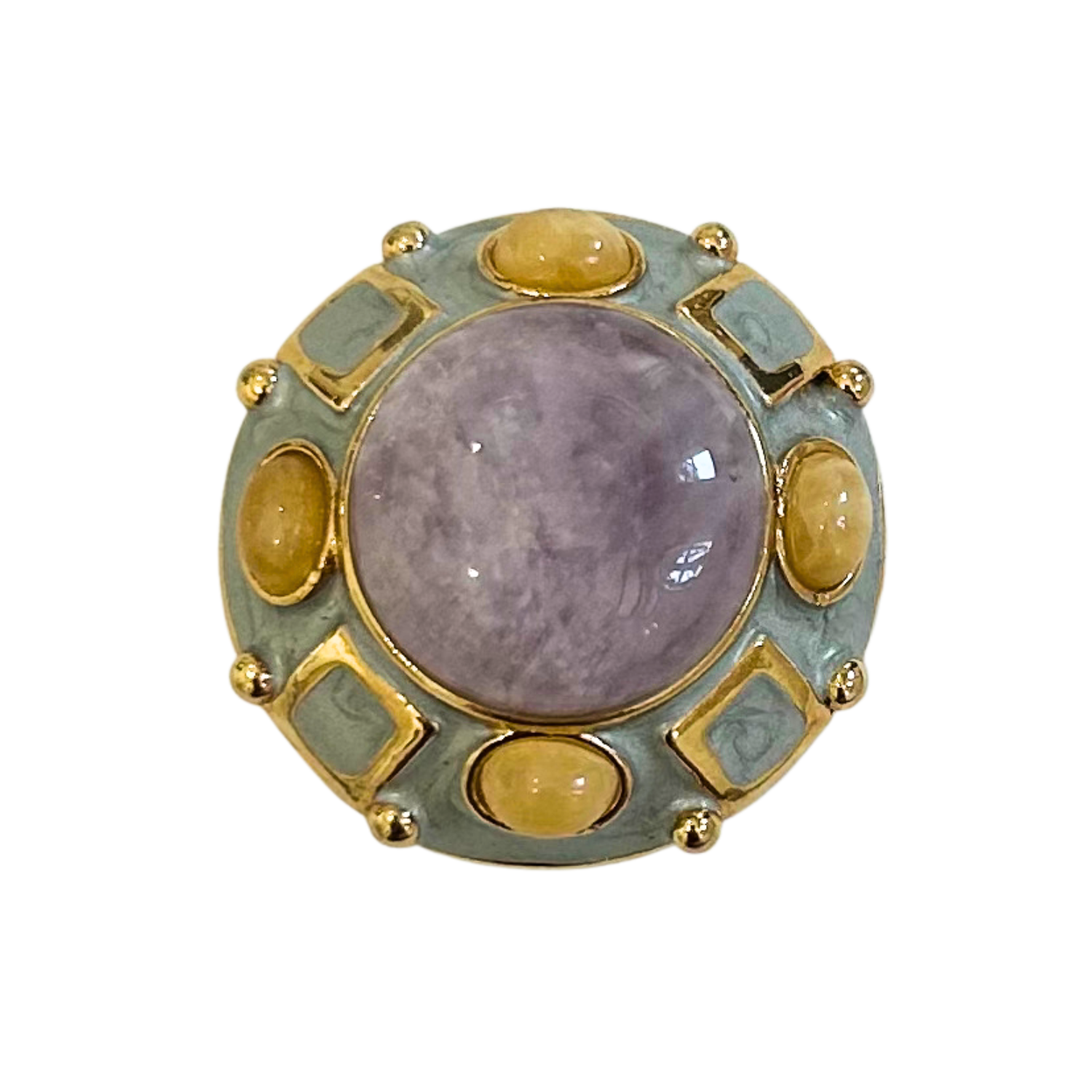 Purple Cabochon Pin ~ ADD ON ONLY