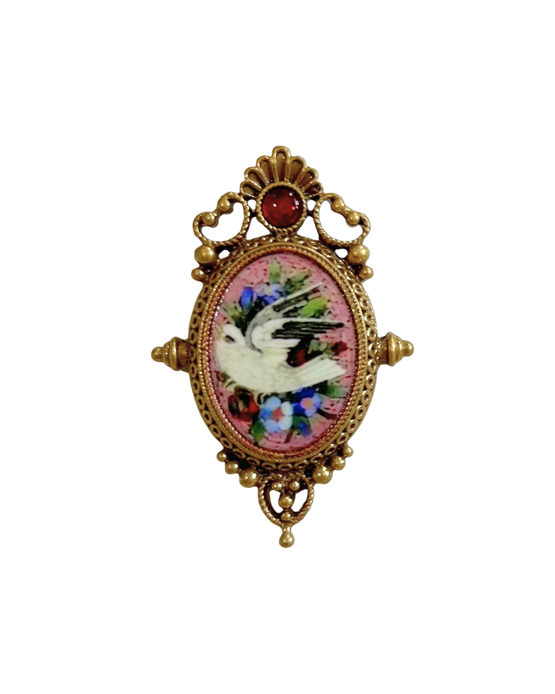 Vintage Micromosaic Bird ~ ADD ON ONLY