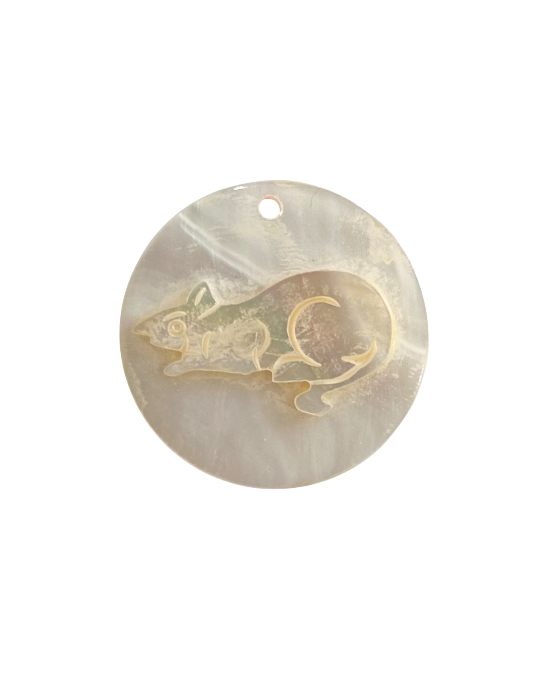 Carved Zodiac Charm "Rat" ~ ADD ON ONLY
